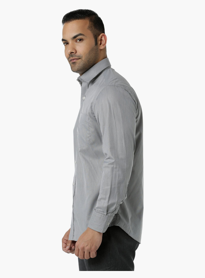 Chequered Formal Shirt with Collar Neck and Long Sleeves in Regular Fit-men-clothing-shirts-image-3