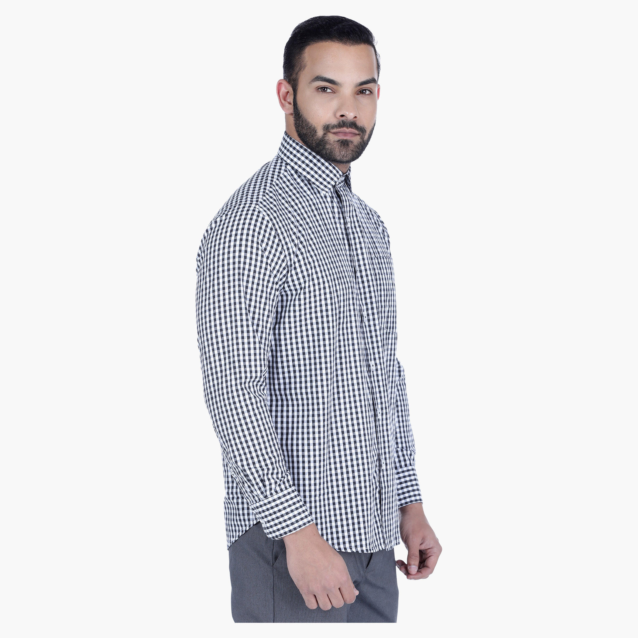 Chequered Shirt with Long Sleeves-men-clothing-shirts-image-3