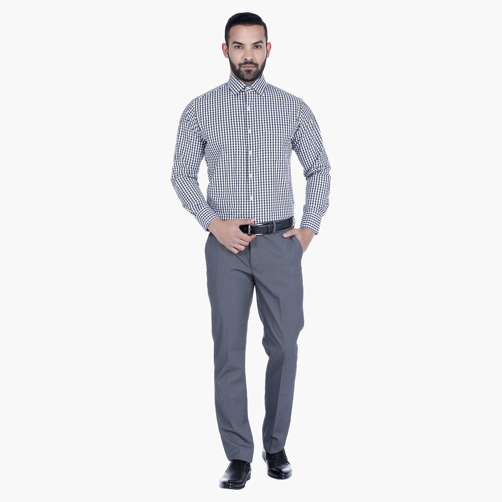 Chequered Shirt with Long Sleeves-men-clothing-shirts-image-5
