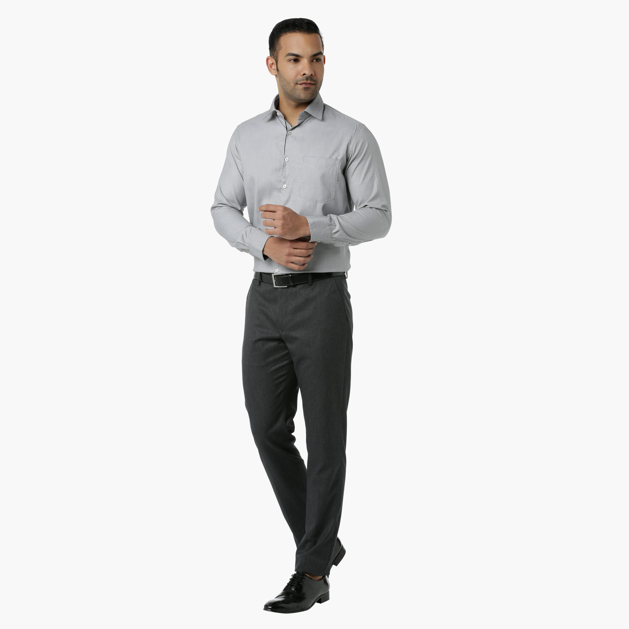 Formal Shirt with Collar Neck and Long Sleeves in Regular Fit-men-clothing-shirts-image-5