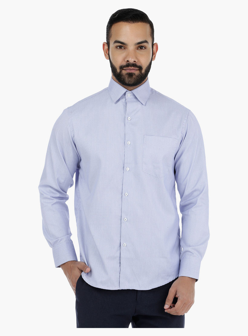Textured Shirt with Long Sleeves-men-clothing-shirts-image-5