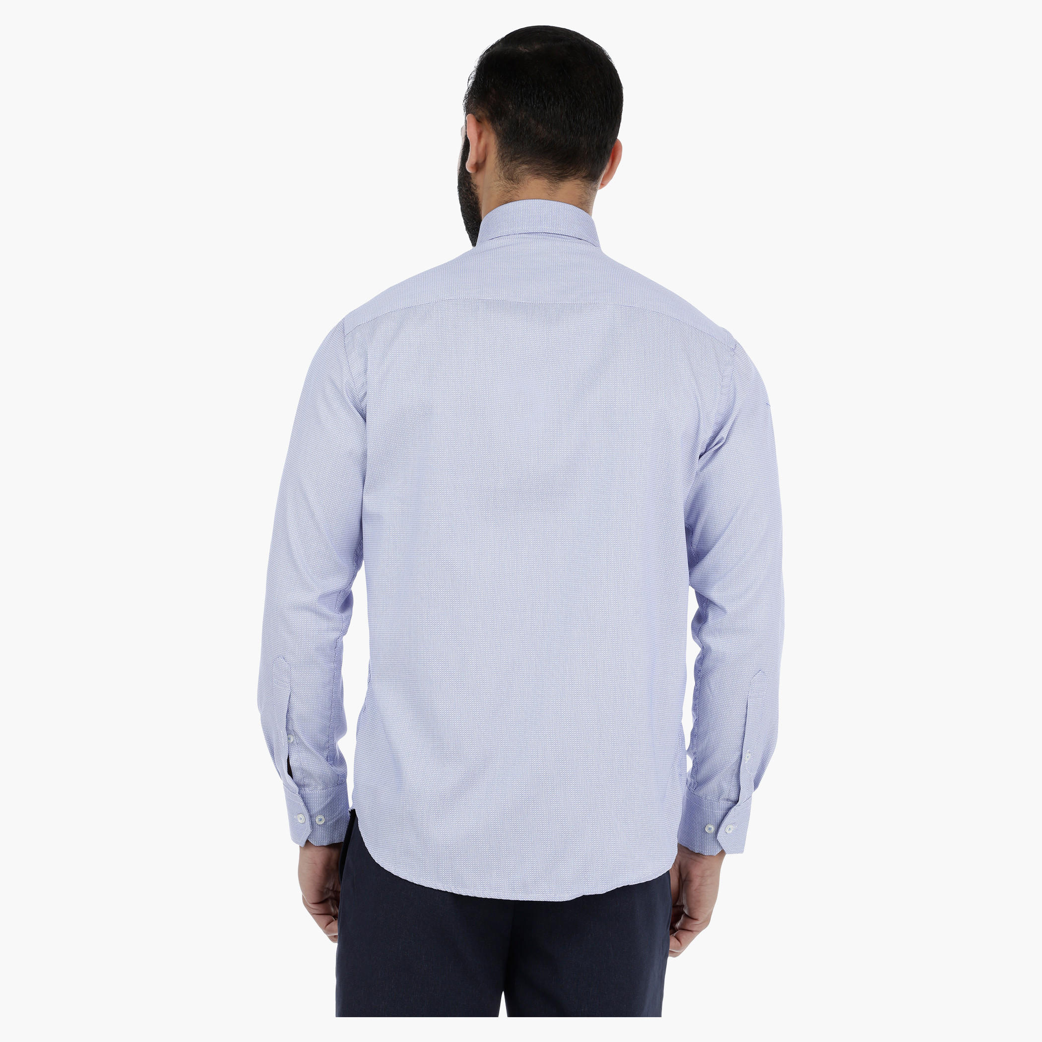 Textured Shirt with Long Sleeves-men-clothing-shirts-image-4
