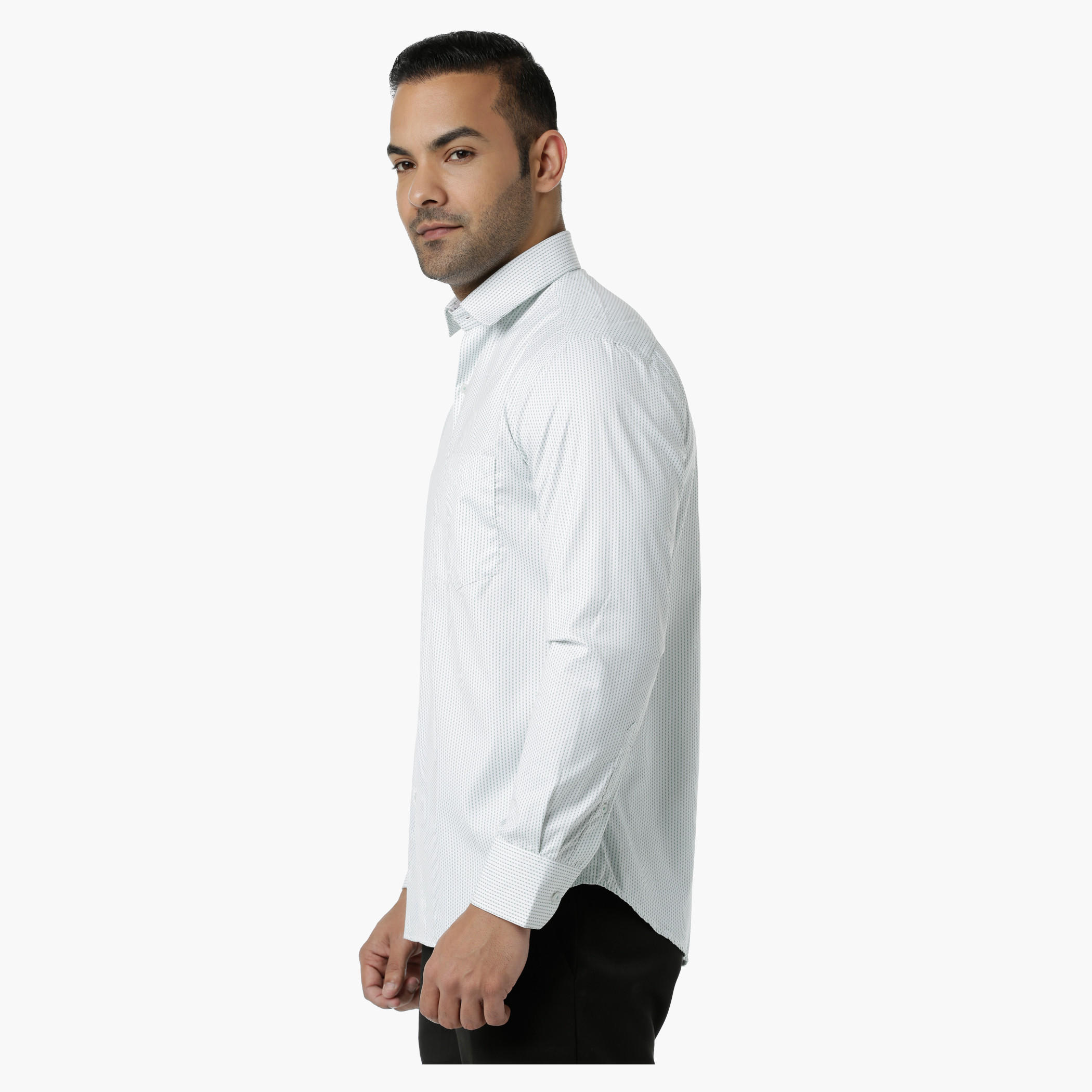 Formal Shirt with Collar Neck and Long Sleeves in Regular Fit-men-clothing-shirts-image-3