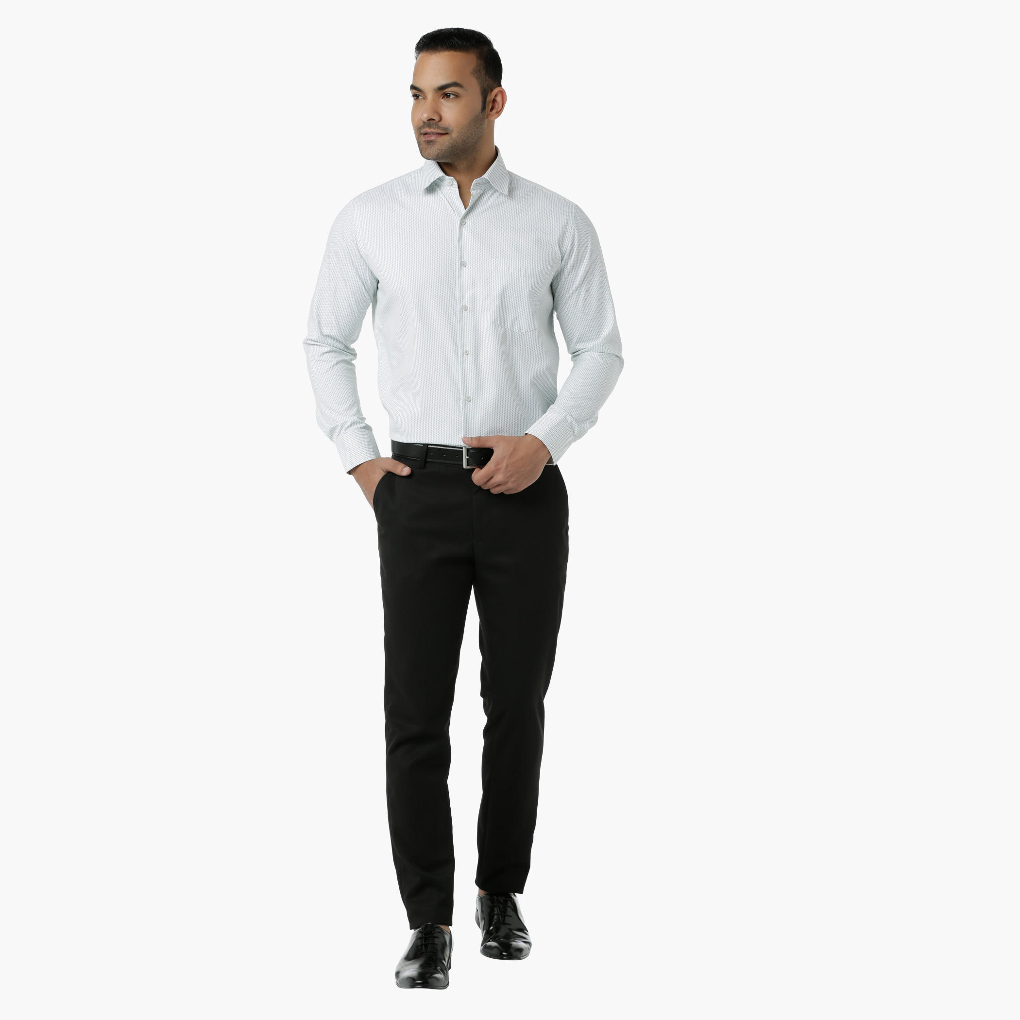 Formal Shirt with Collar Neck and Long Sleeves in Regular Fit-men-clothing-shirts-image-5