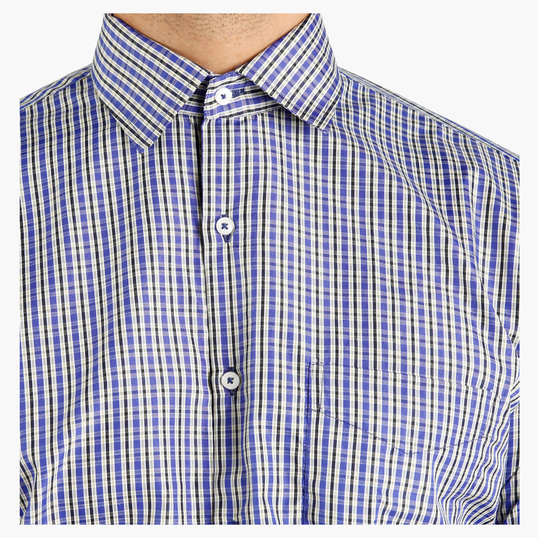 Chequered Shirt with Short Sleeves-men-clothing-shirts-image-4