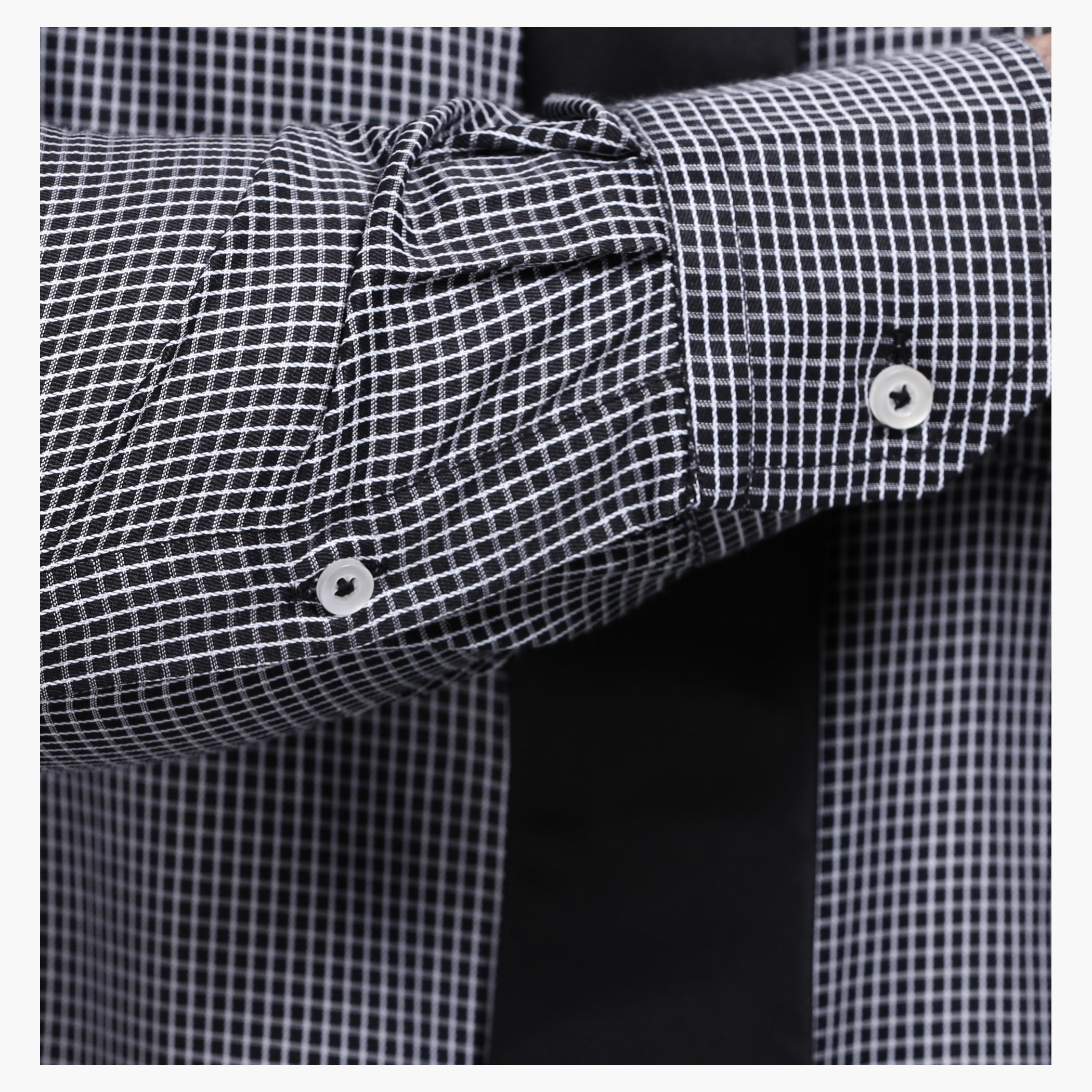 Chequered Shirt with Long Sleeves in Slim Fit-men-clothing-shirts-image-4