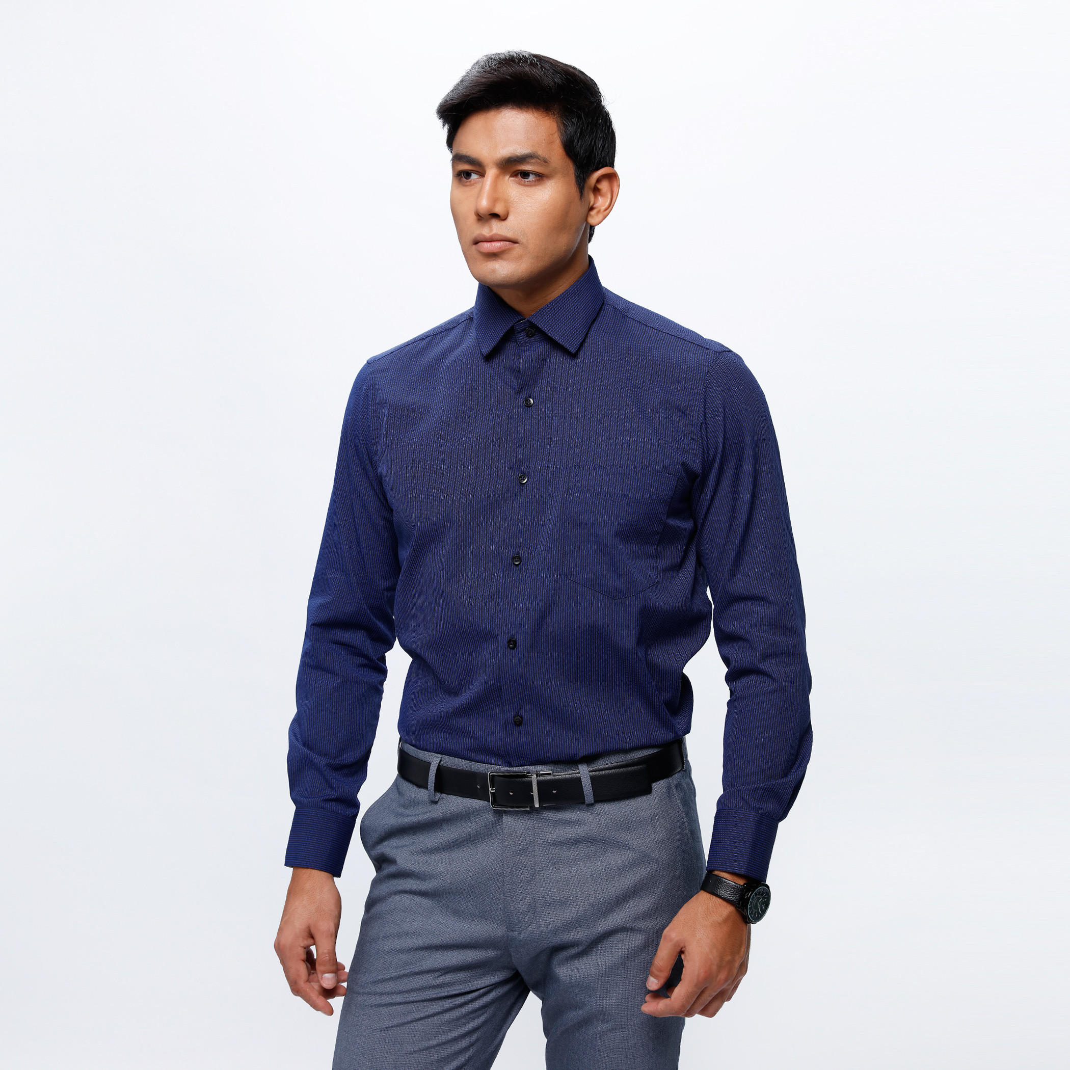 Striped Shirt with Long Sleeves-men-clothing-shirts-image-1