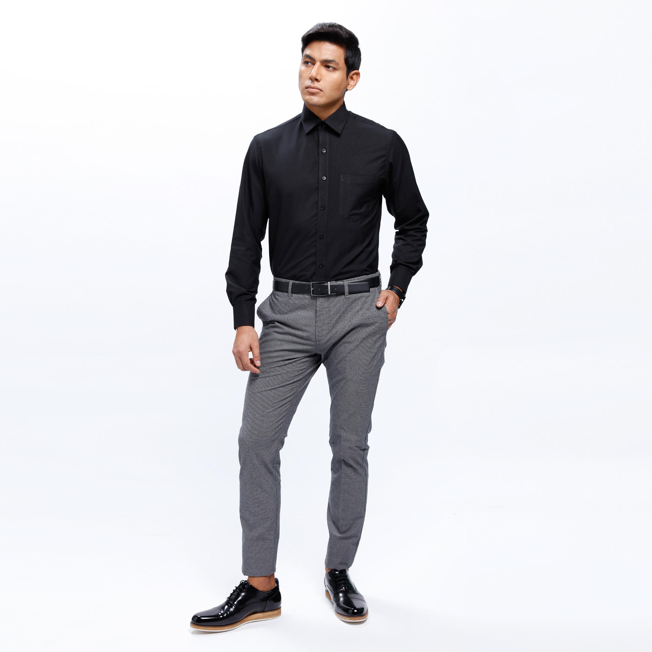 Long Sleeves Shirt with Button Placket-men-clothing-shirts-image-1