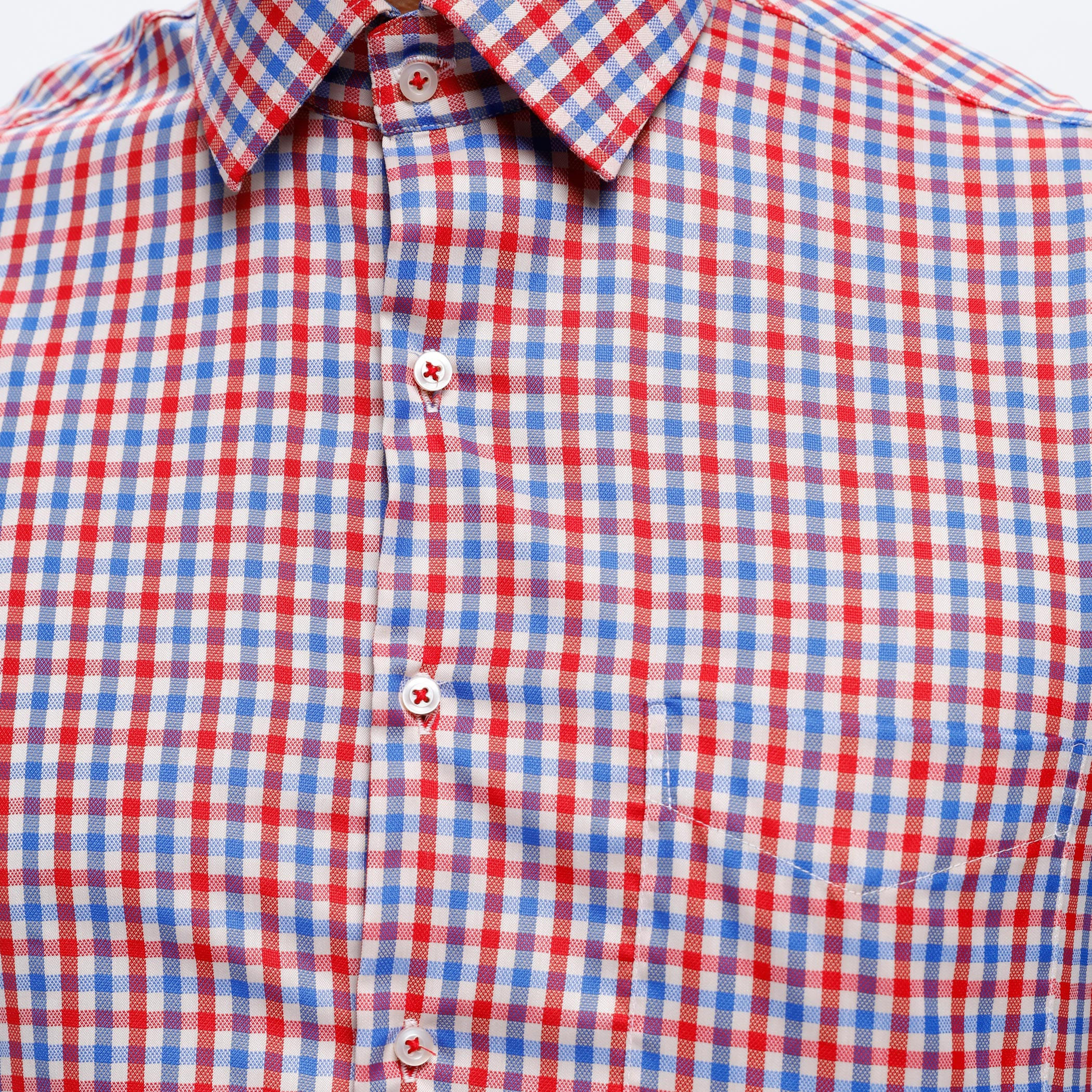 Chequered Shirt with Short Sleeves-men-clothing-shirts-image-2