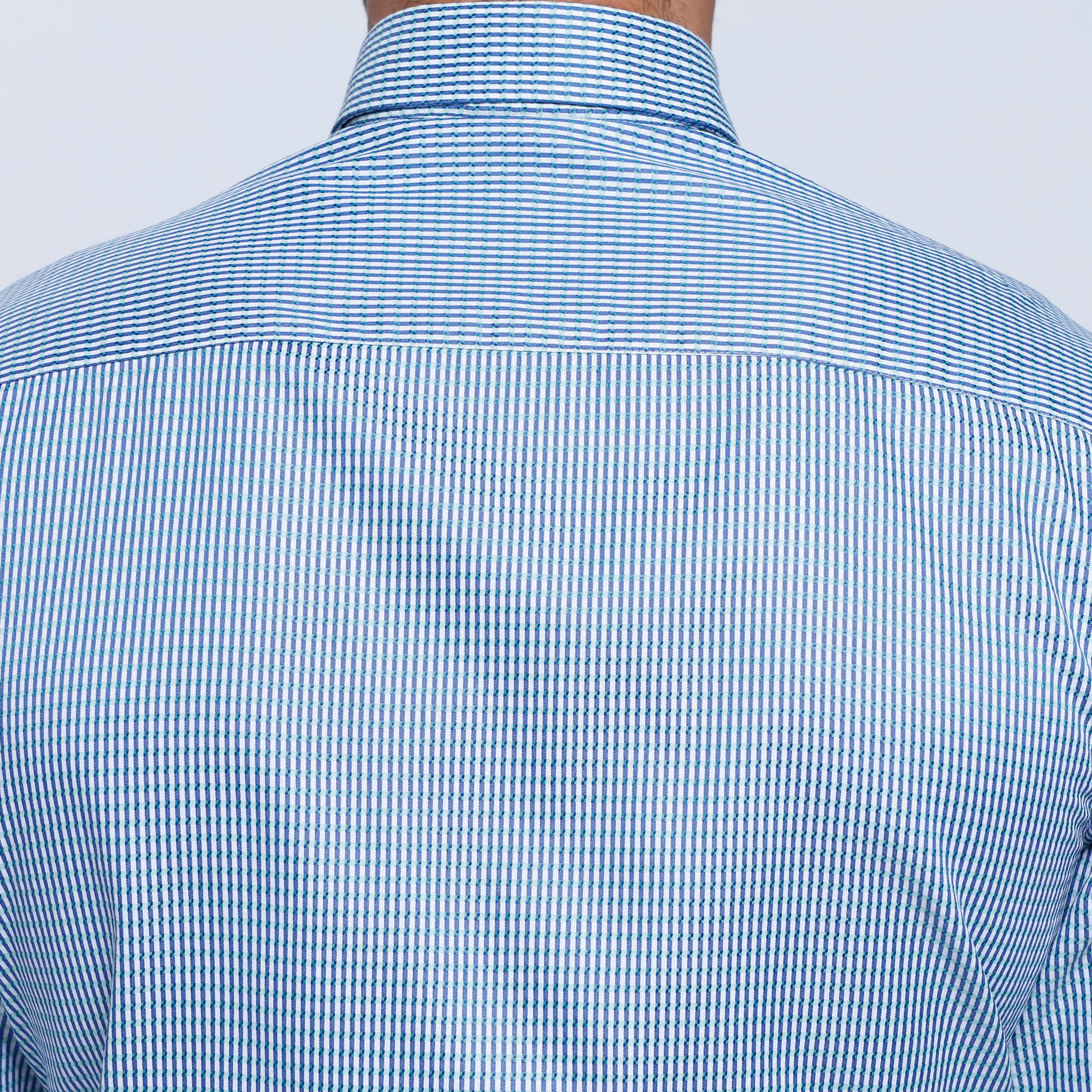 Striped Long Sleeves Shirt with Button Placket-men-clothing-shirts-image-2
