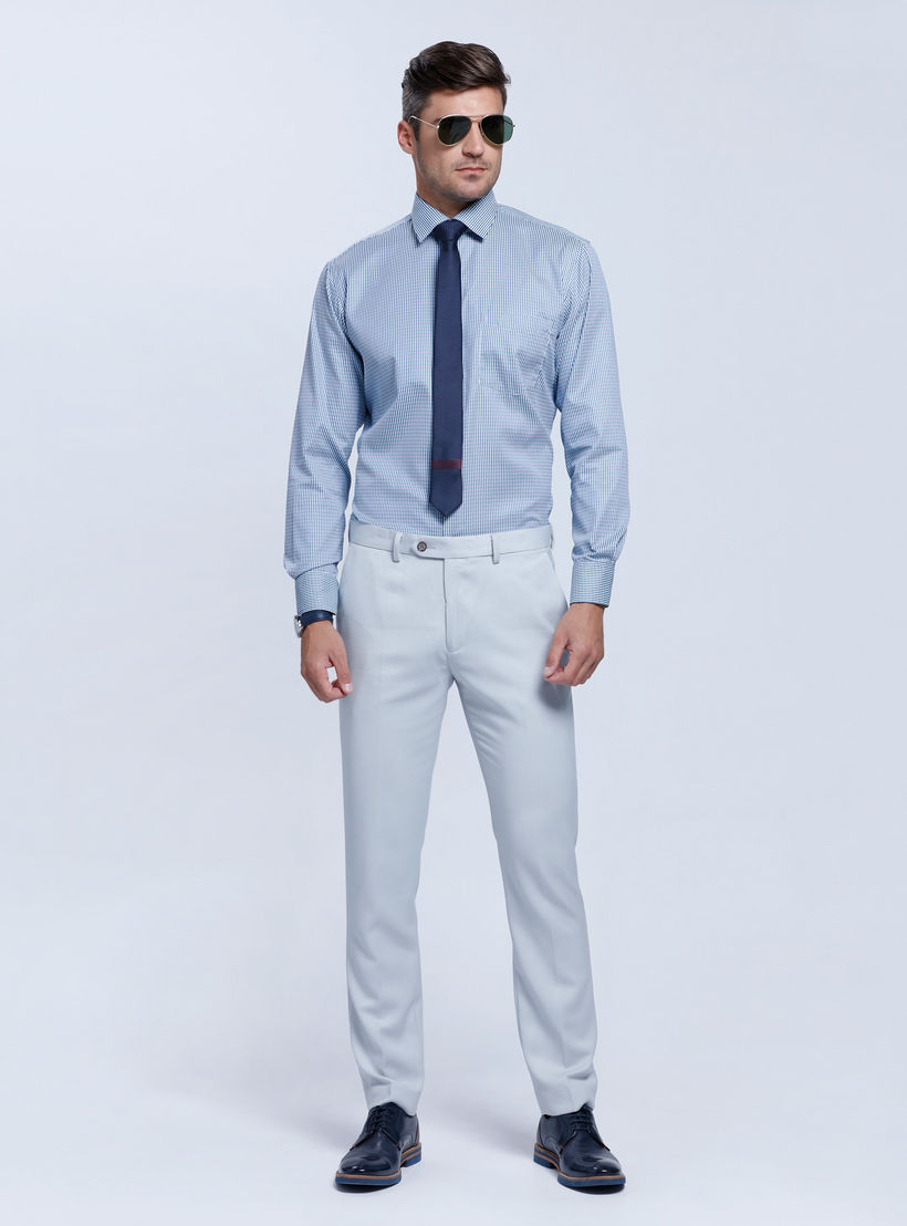 Striped Long Sleeves Shirt with Button Placket-men-clothing-shirts-image-1