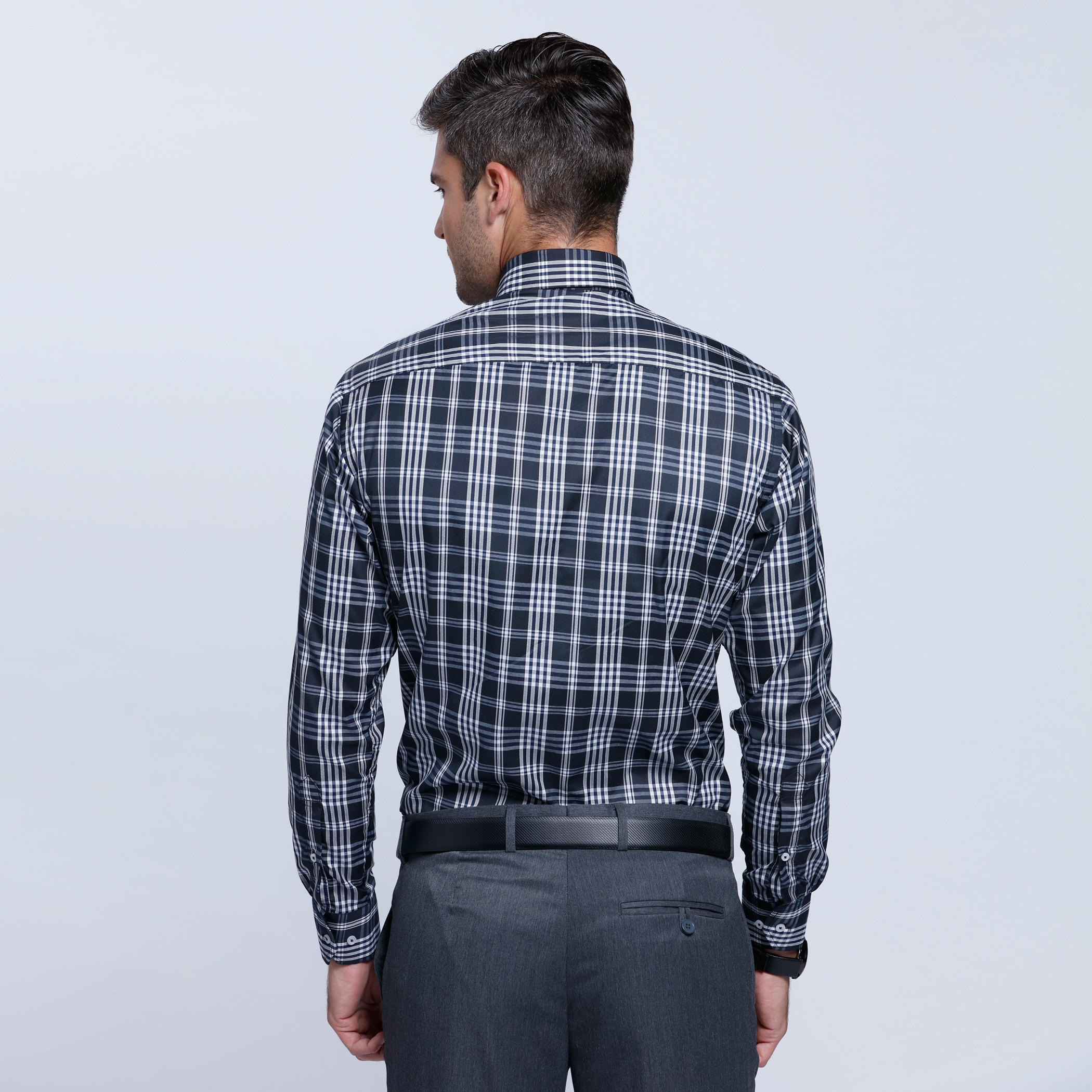Chequered Shirt with Long Sleeves-men-clothing-shirts-image-2