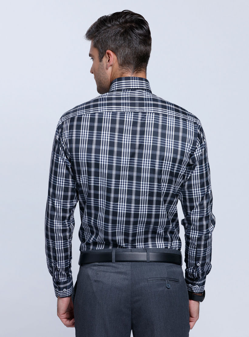 Chequered Shirt with Long Sleeves-men-clothing-shirts-image-2