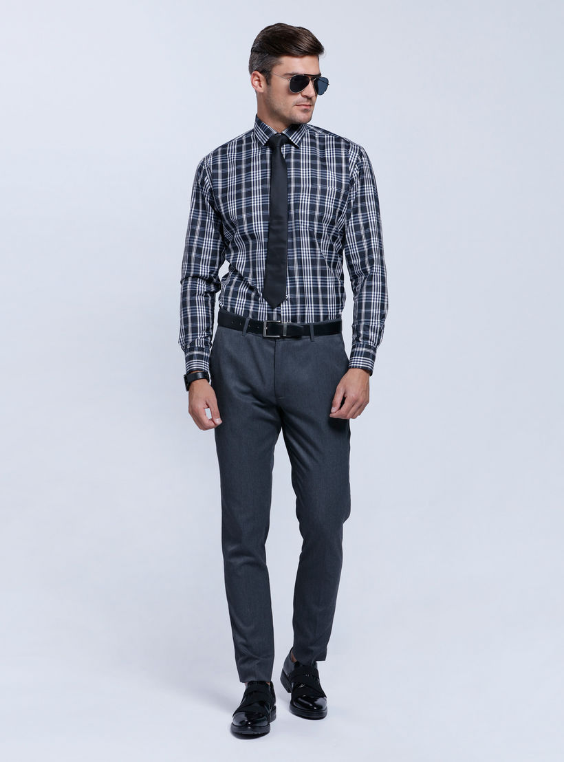 Chequered Shirt with Long Sleeves-men-clothing-shirts-image-5