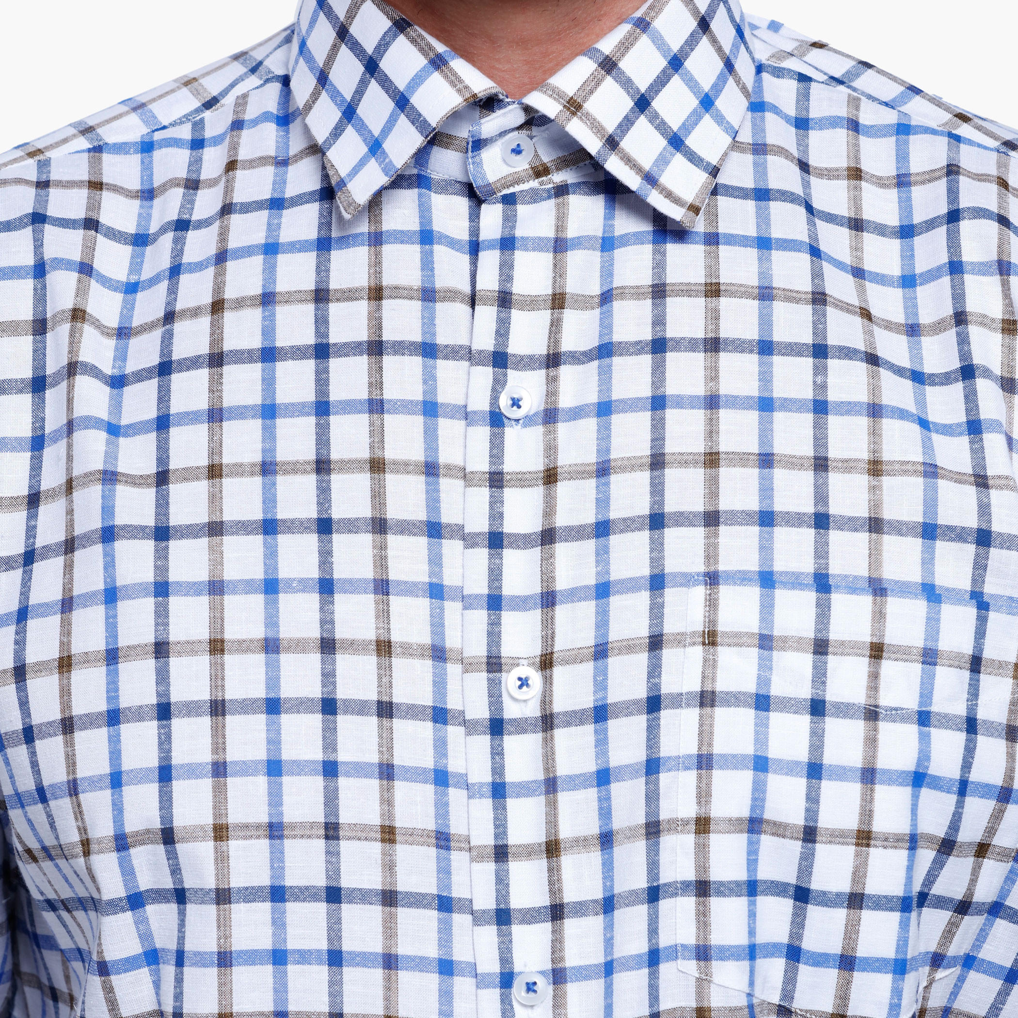 Chequered Shirt with Short Sleeves-men-clothing-shirts-image-4