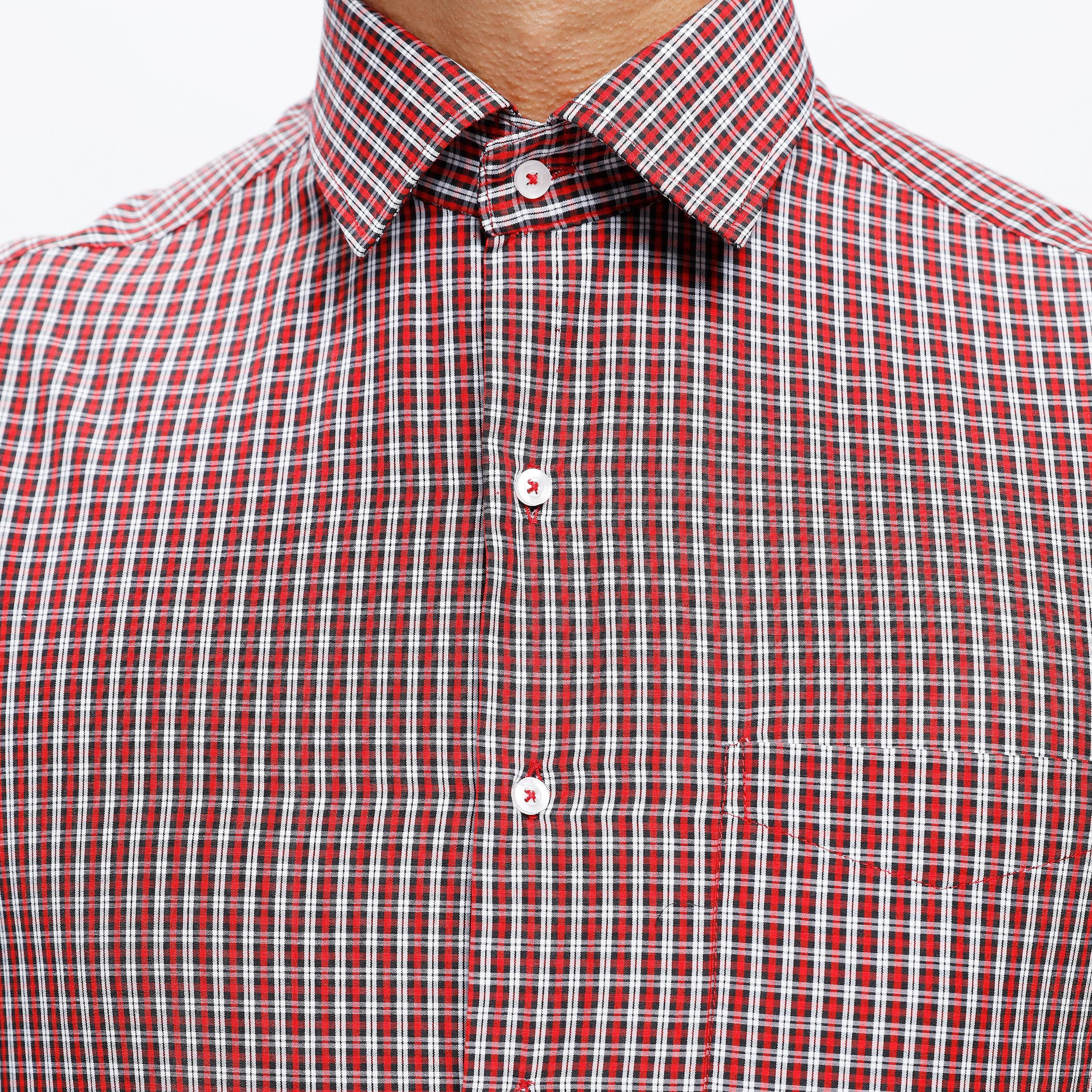 Checkered Shirt with Short Sleeves-men-clothing-shirts-image-4