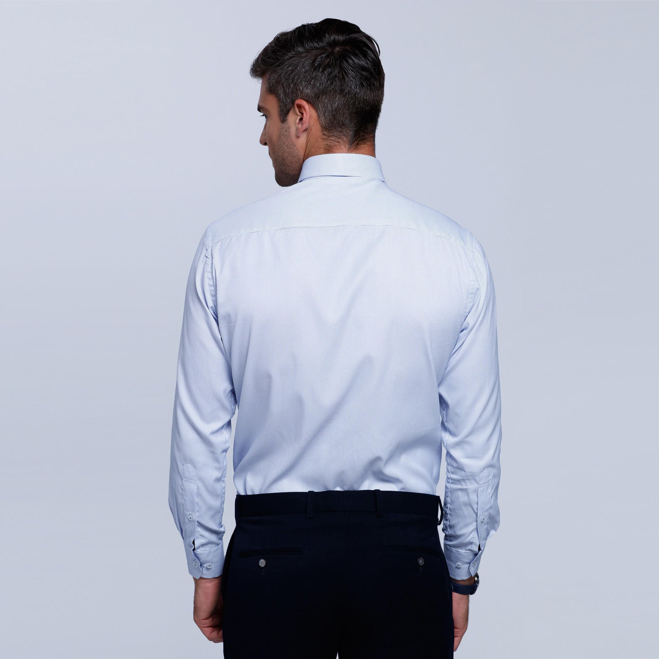 Striped Long Sleeves Shirt with Button Placket-men-clothing-shirts-image-2