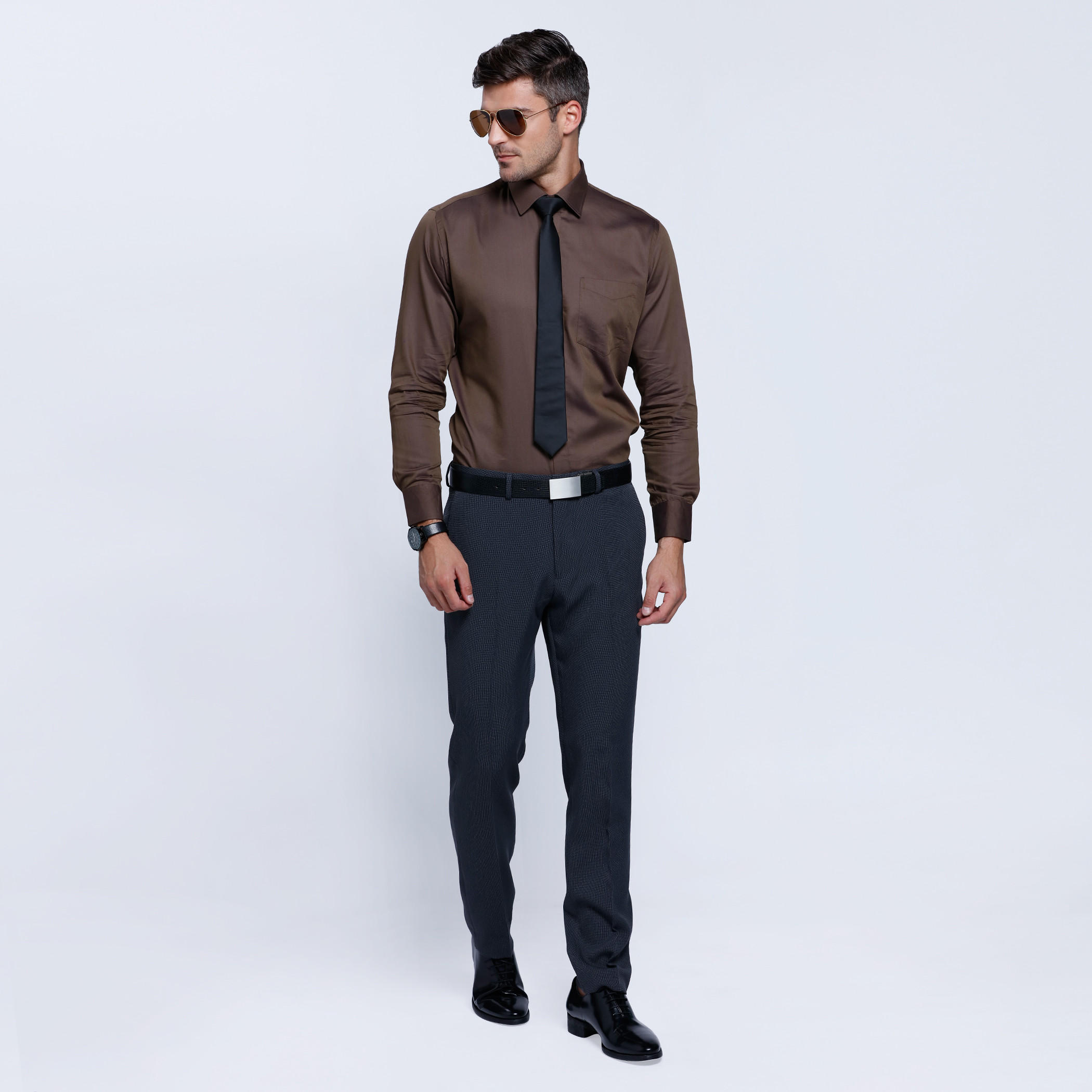 Long Sleeves Shirt with Button Placket-men-clothing-shirts-image-1