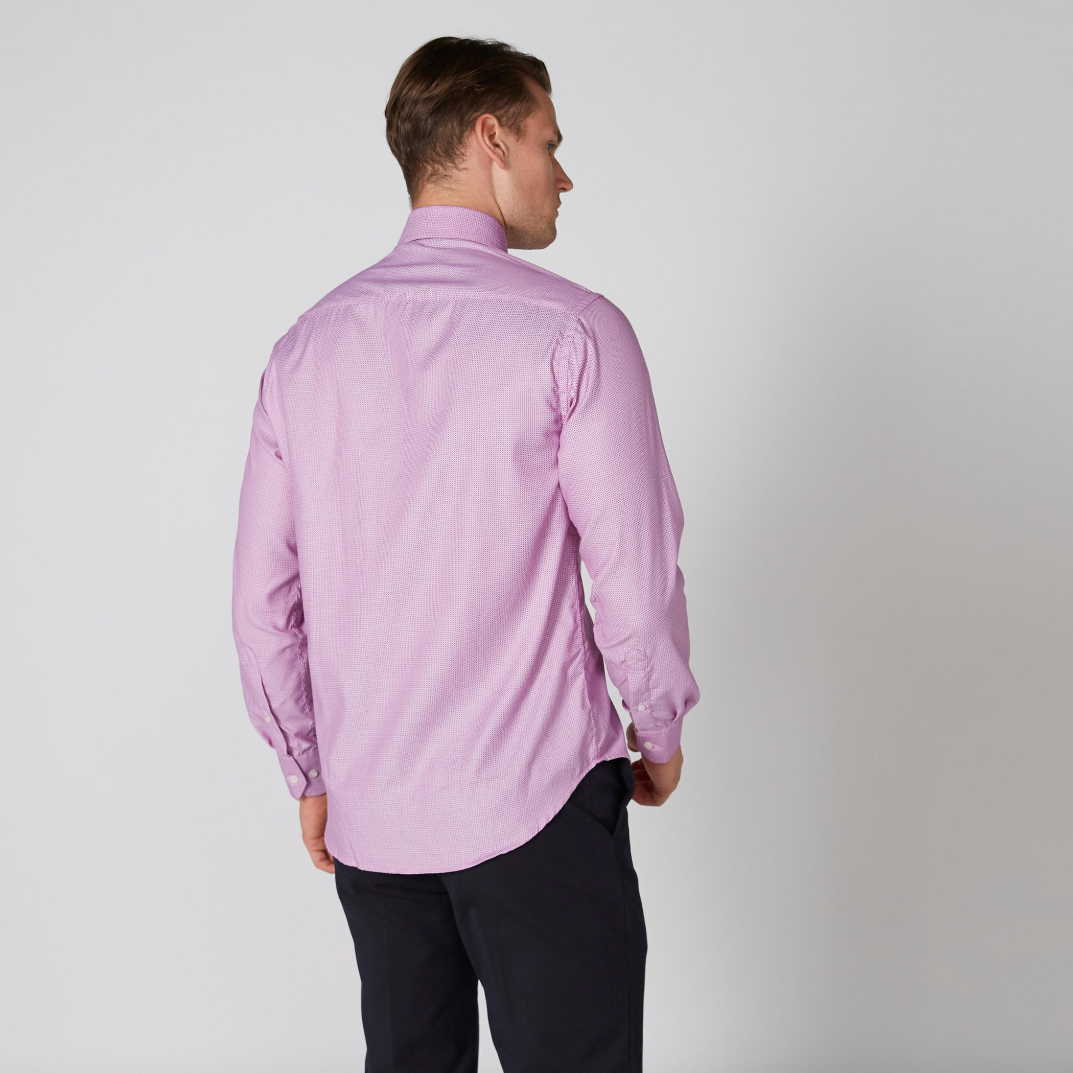 قميص بأكمام طويلة وأزرار وجيب على الصدر-men-clothing-shirts-image-2