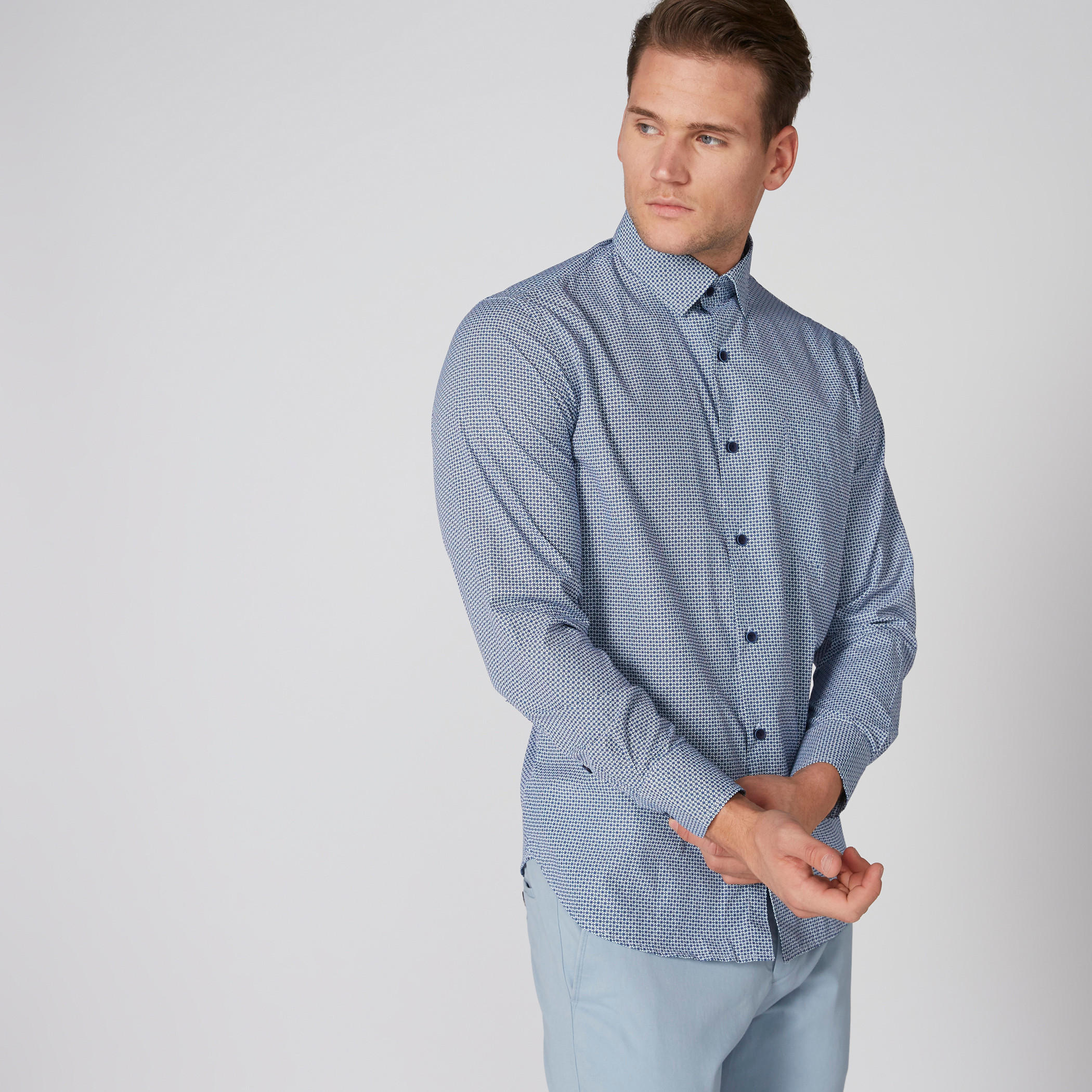 قميص بطبعات بأكمام طويلة وأزرار-men-clothing-shirts-image-1
