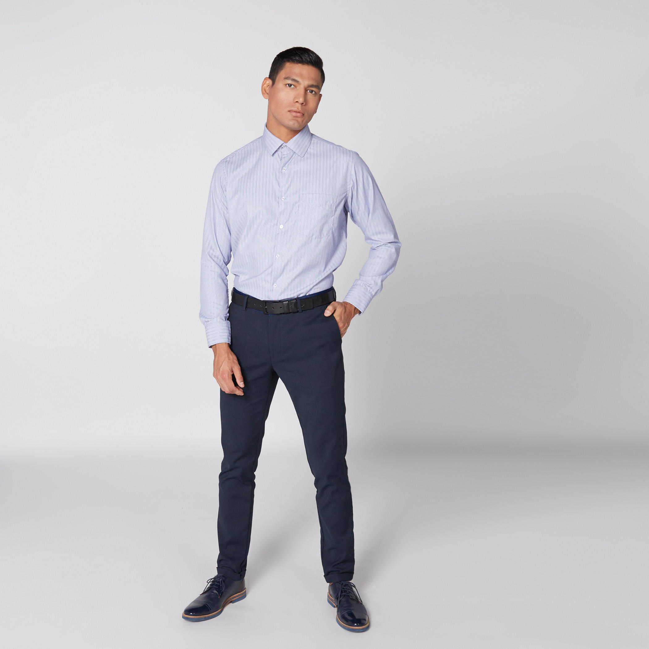 قميص مقلّم بأكمام طويلة وأزرار-men-clothing-shirts-image-1