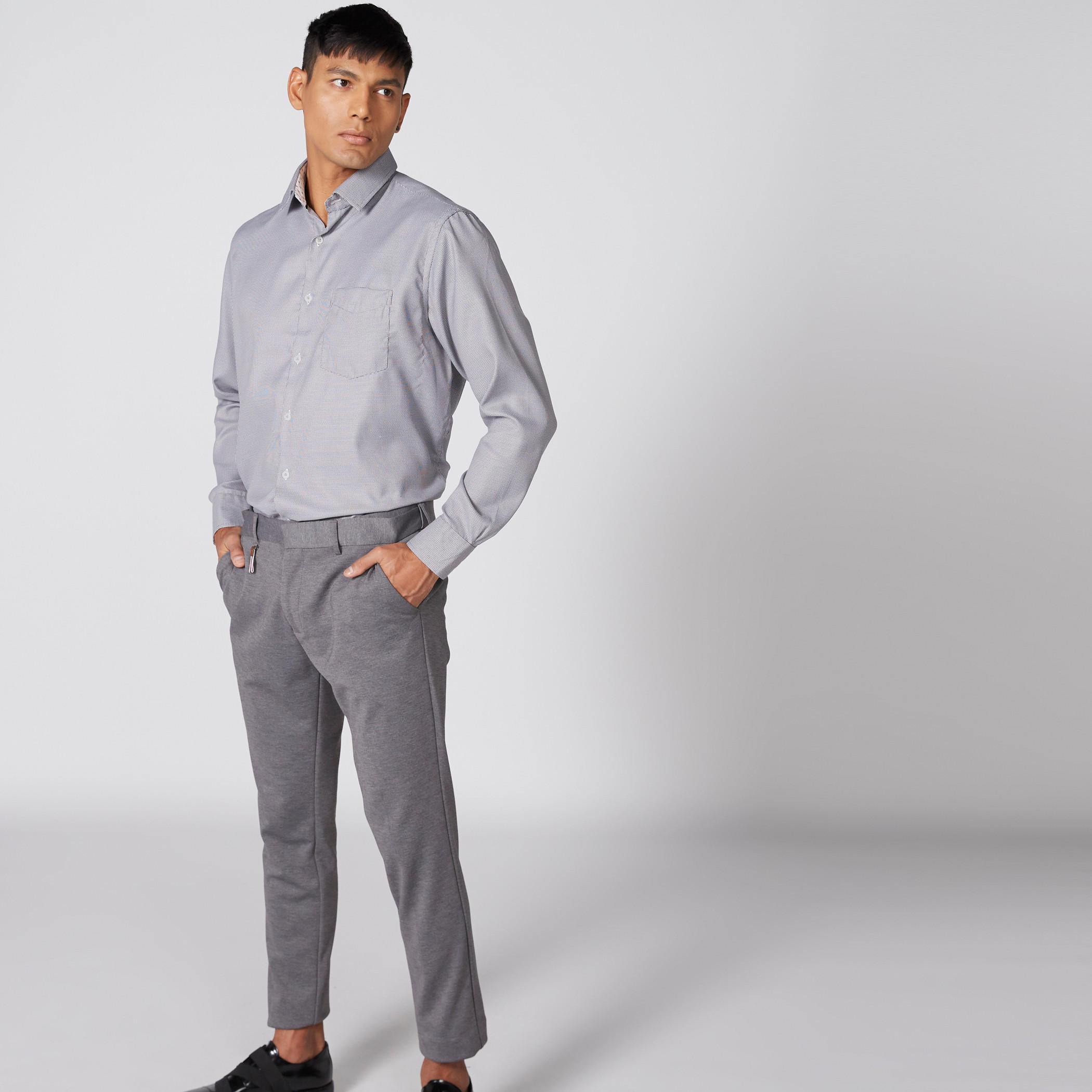 Easy Iron Long Sleeves Shirt with Complete Placket-men-clothing-shirts-image-1