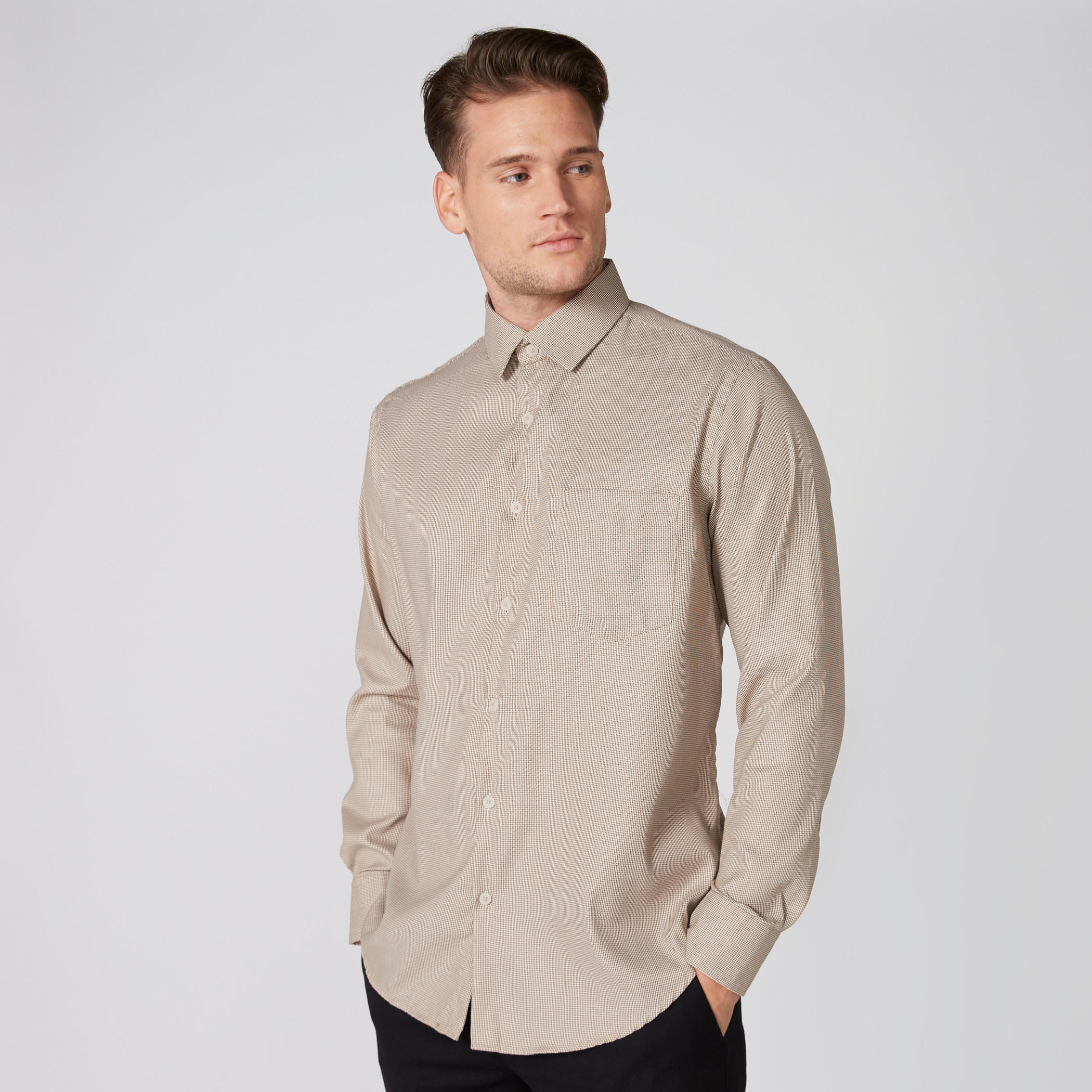 قميص بارز الملمس بأكمام طويلة وأزرار-men-clothing-shirts-image-3