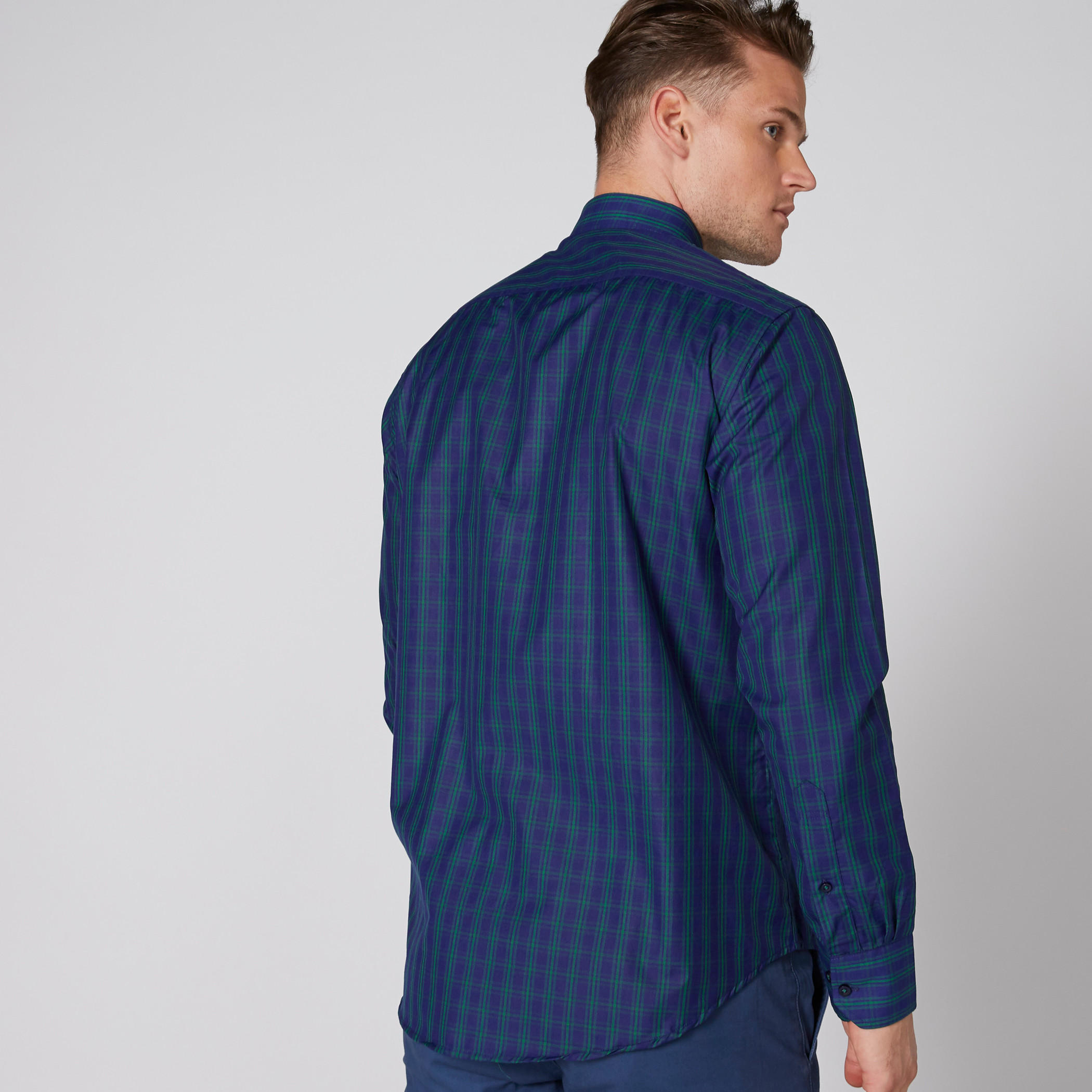 قميص كاروهات بأكمام طويلة وأزرار-men-clothing-shirts-image-2