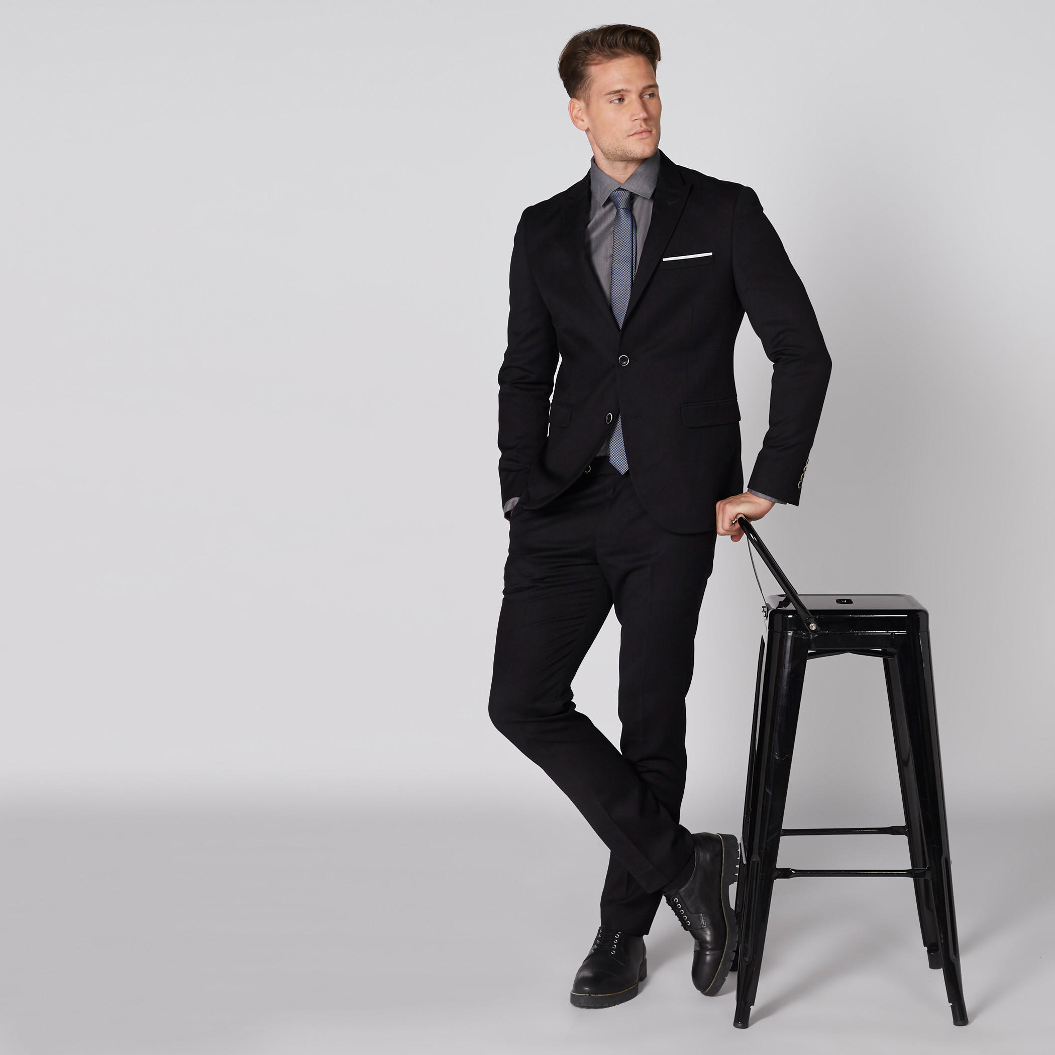 قميص سهل الكي بأكمام طويلة وأزرار وجيوب-men-clothing-shirts-image-3