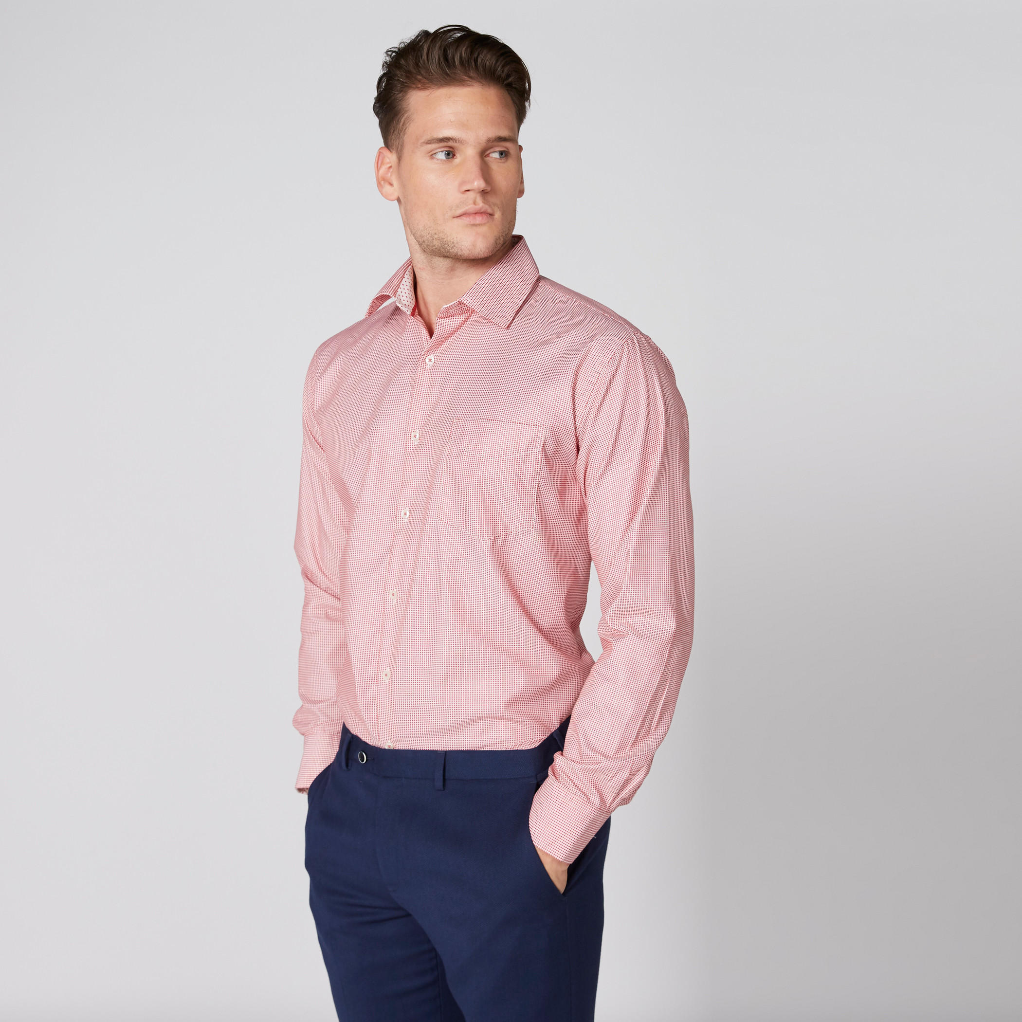 قميص كاروهات بأكمام طويلة وأزرار-men-clothing-shirts-image-1