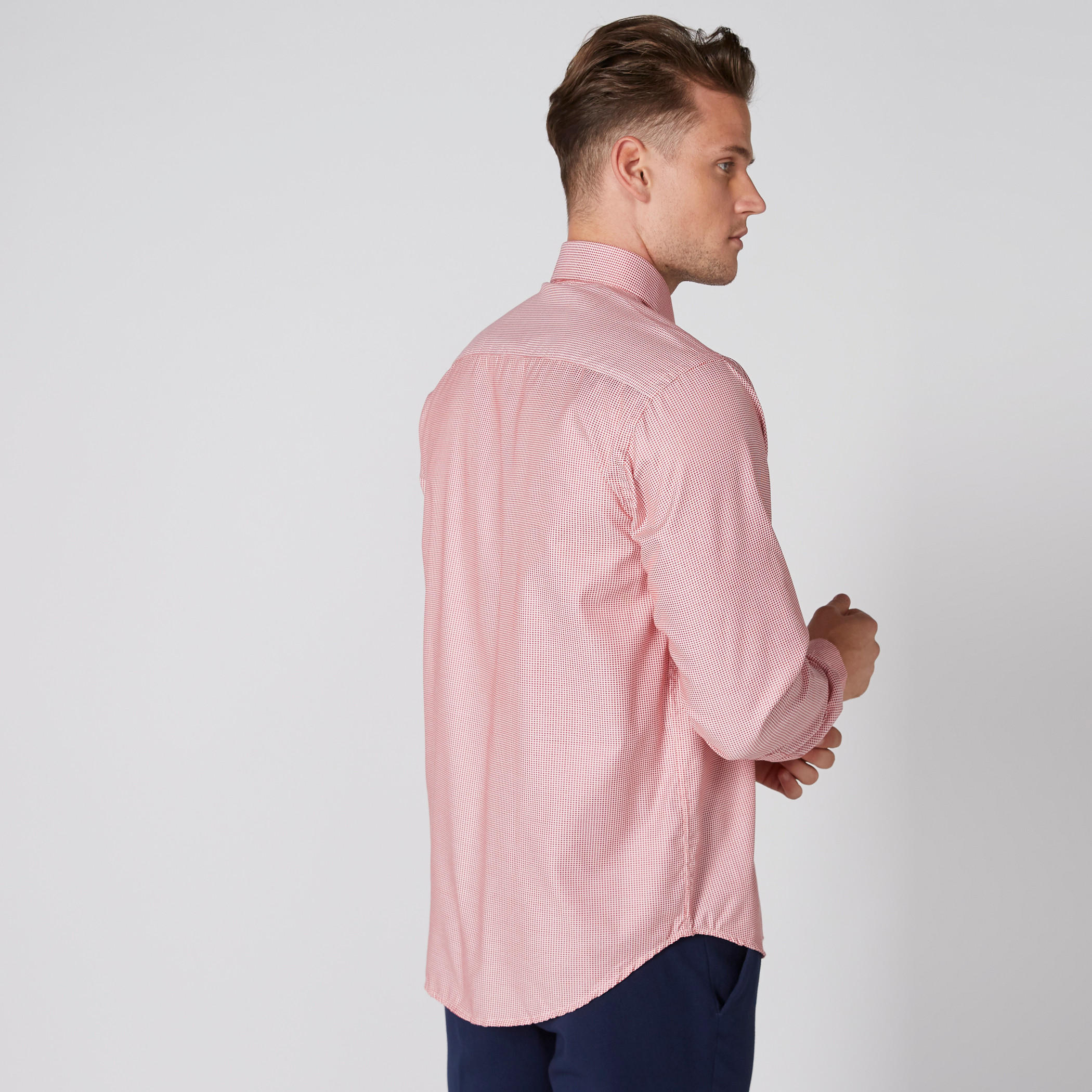 قميص كاروهات بأكمام طويلة وأزرار-men-clothing-shirts-image-2