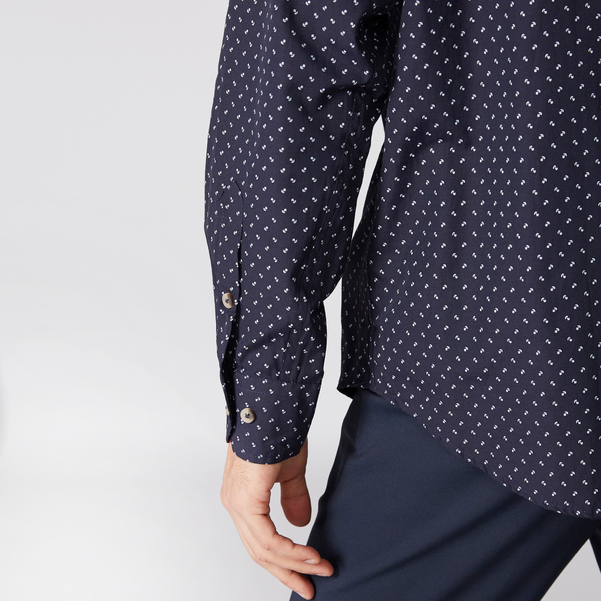 Printed Shirt with Long Sleeves and Complete Placket-men-clothing-shirts-image-2