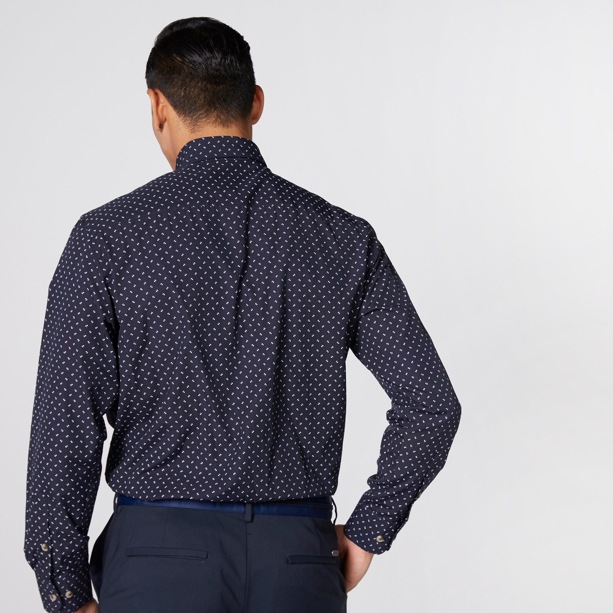 Printed Shirt with Long Sleeves and Complete Placket-men-clothing-shirts-image-4