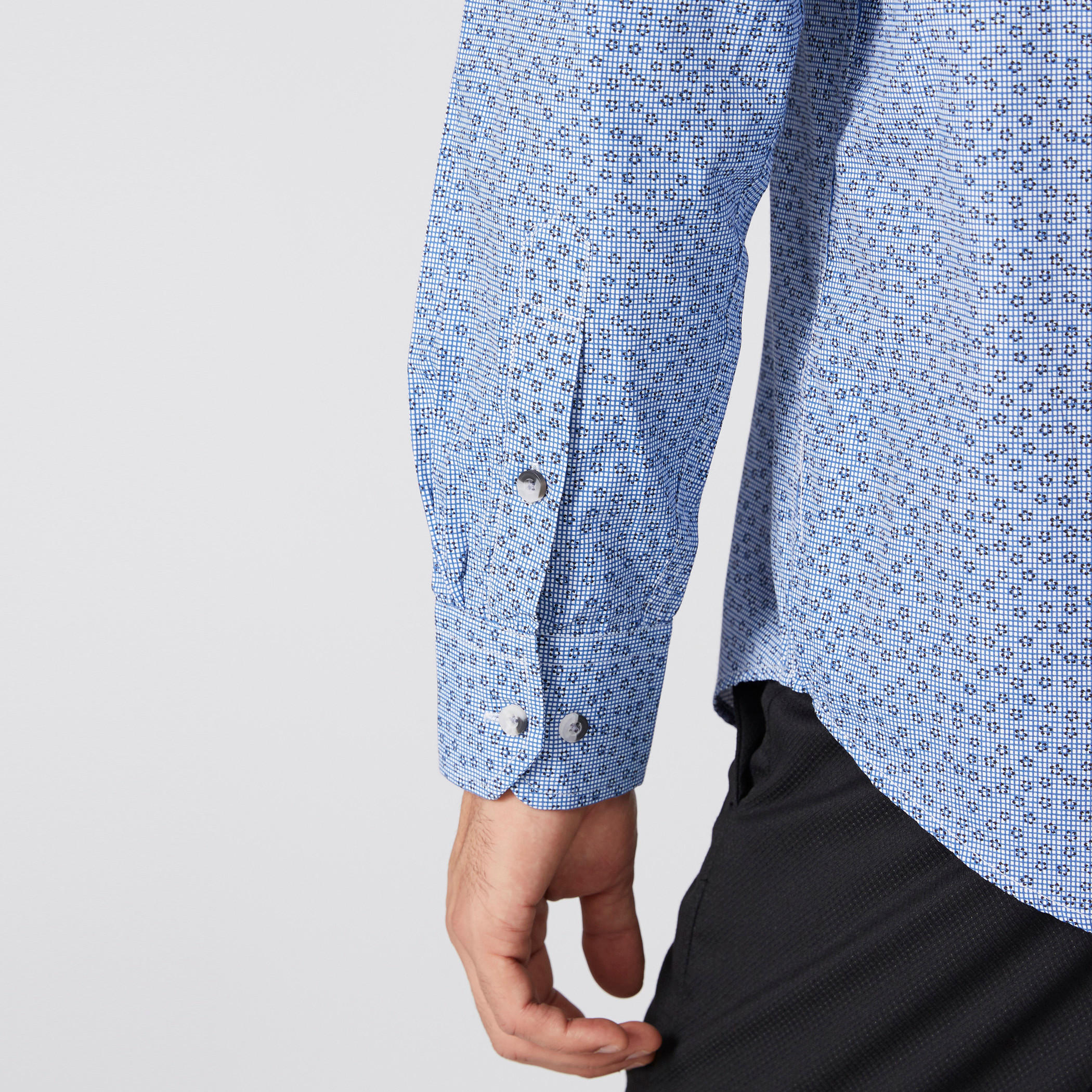 Printed Shirt with Long Sleeves and Complete Placket-men-clothing-shirts-image-3