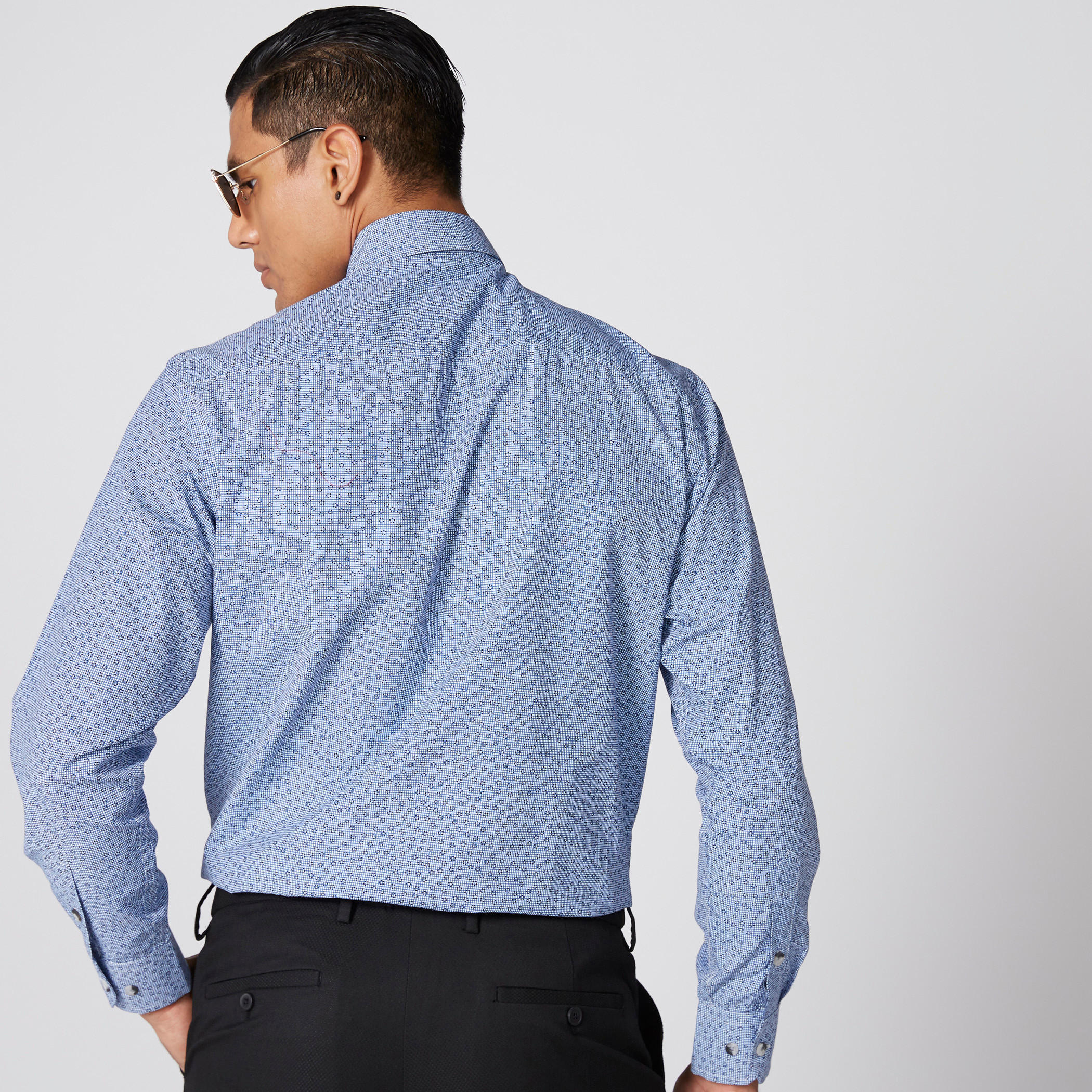 Printed Shirt with Long Sleeves and Complete Placket-men-clothing-shirts-image-4