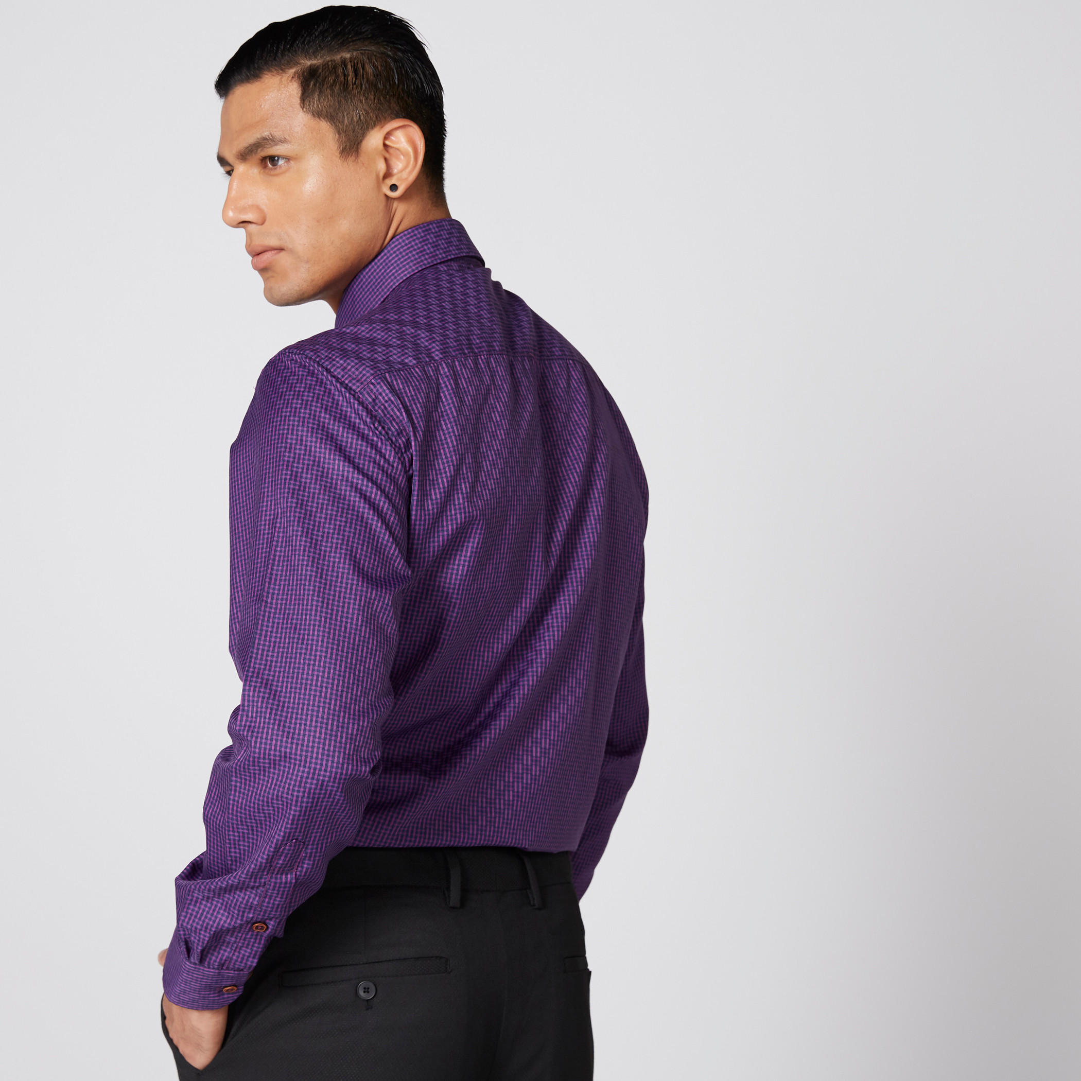 قميص كاروهات أكمام طويلة وأزرار-men-clothing-shirts-image-4