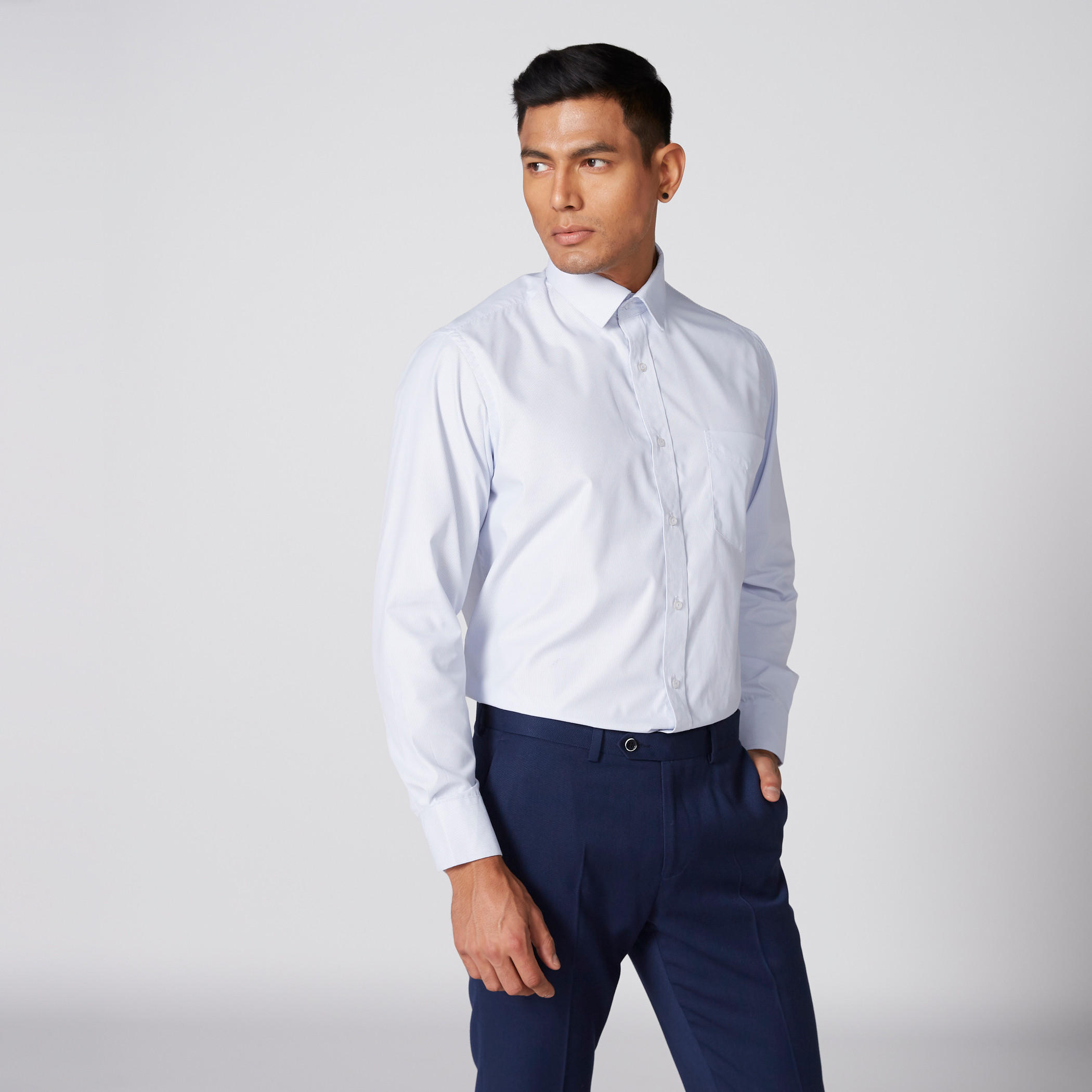 قميص بأكمام طويلة ووصلة أزرار كاملة-men-clothing-shirts-image-1