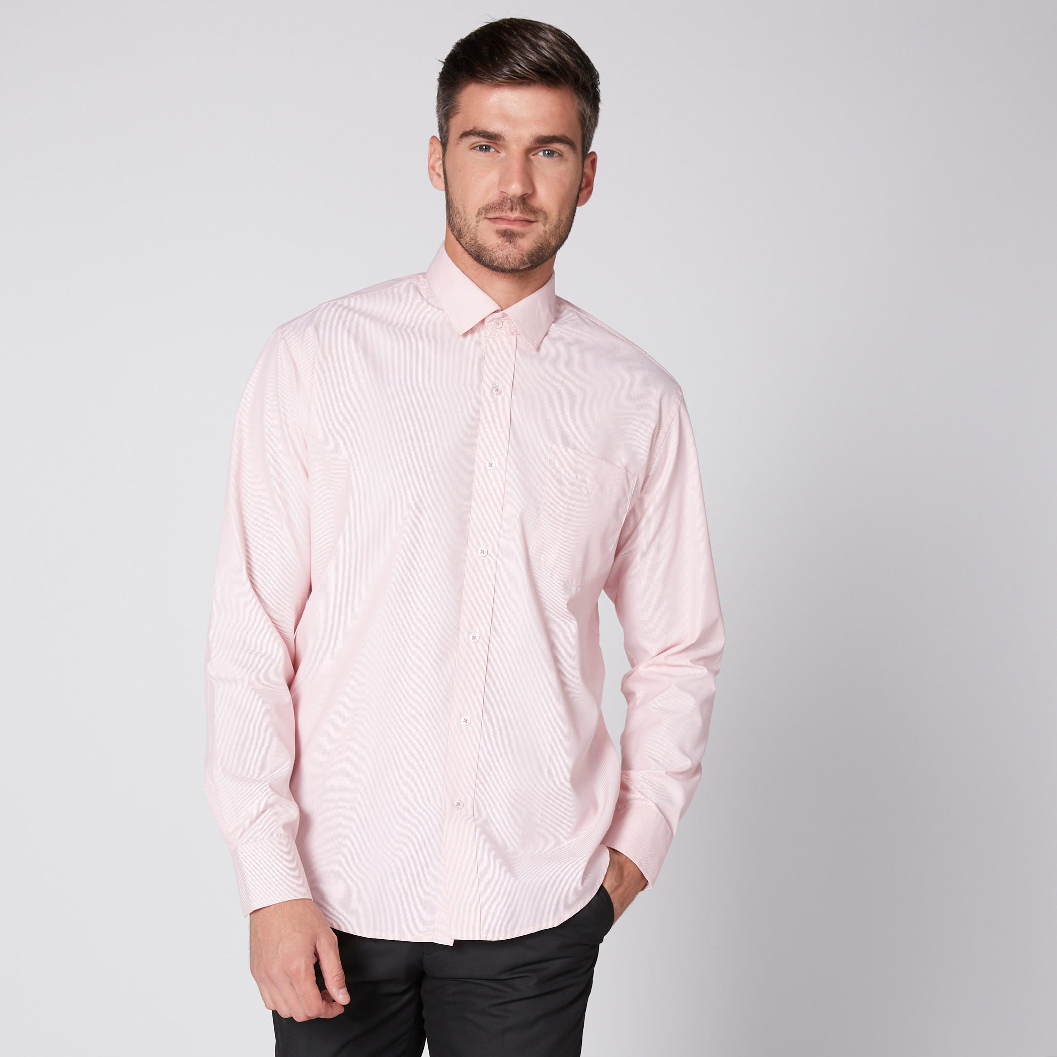 Long Sleeves Shirt with Chest Pocket and Complete Placket-men-clothing-shirts-image-2