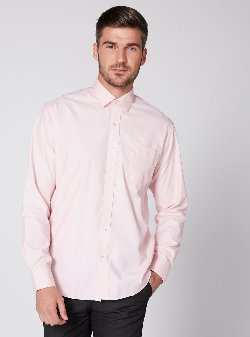 Long Sleeves Shirt with Chest Pocket and Complete Placket-men-clothing-shirts-image-2