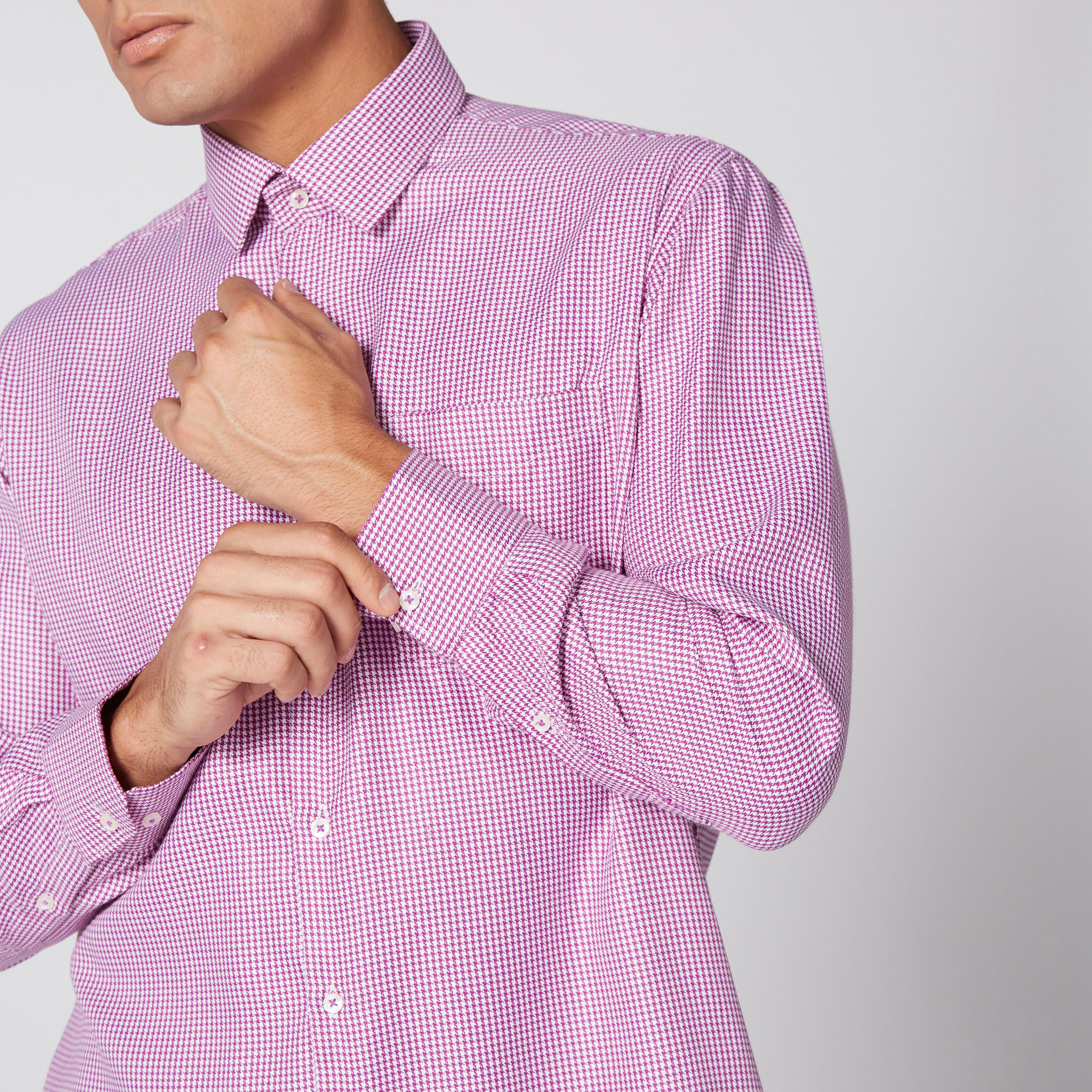 قميص كاروهات أكمام طويلة وأزرار-men-clothing-shirts-image-3