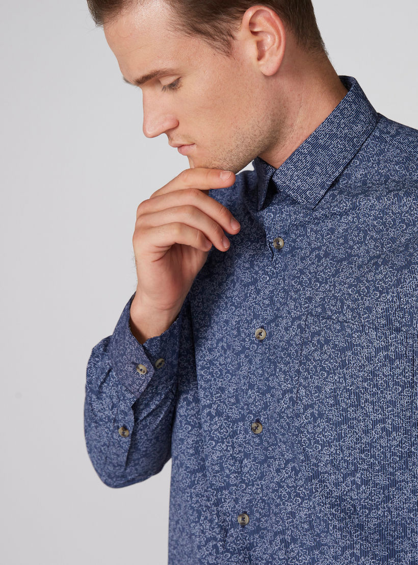 قميص سهل الكي بأكمام طويلة وأزرار وطبعات-men-clothing-shirts-image-1