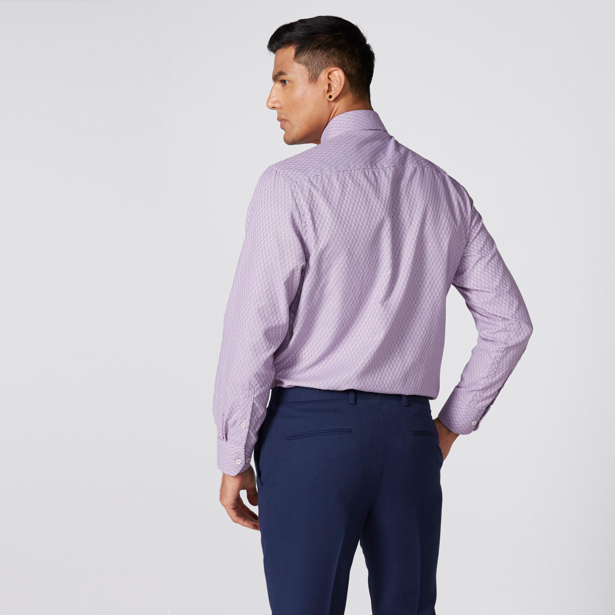 قميص بارز الملمس بأكمام طويلة وأزرار-men-clothing-shirts-image-2