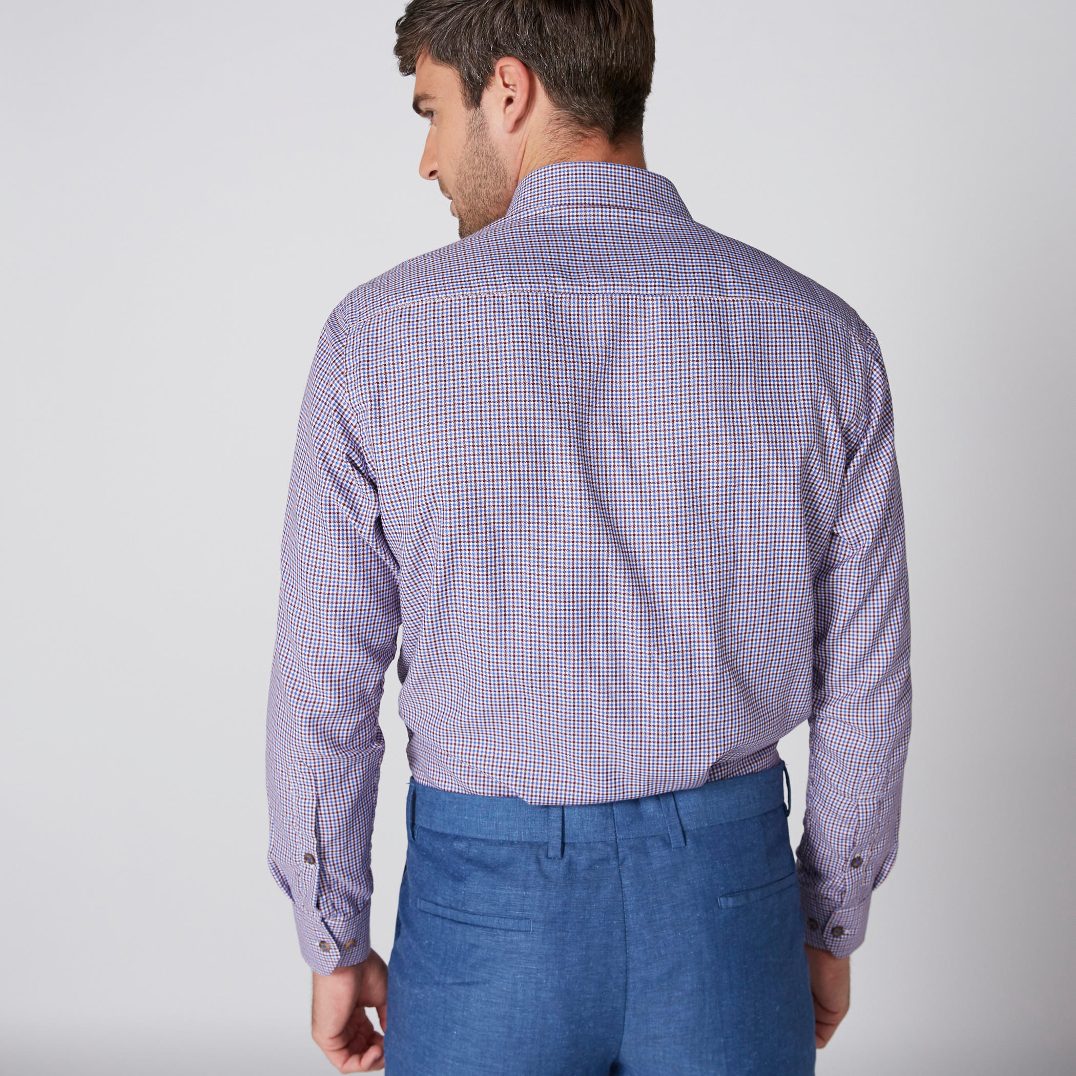 قميص كاروهات بأكمام طويلة وأزرار-men-clothing-shirts-image-3