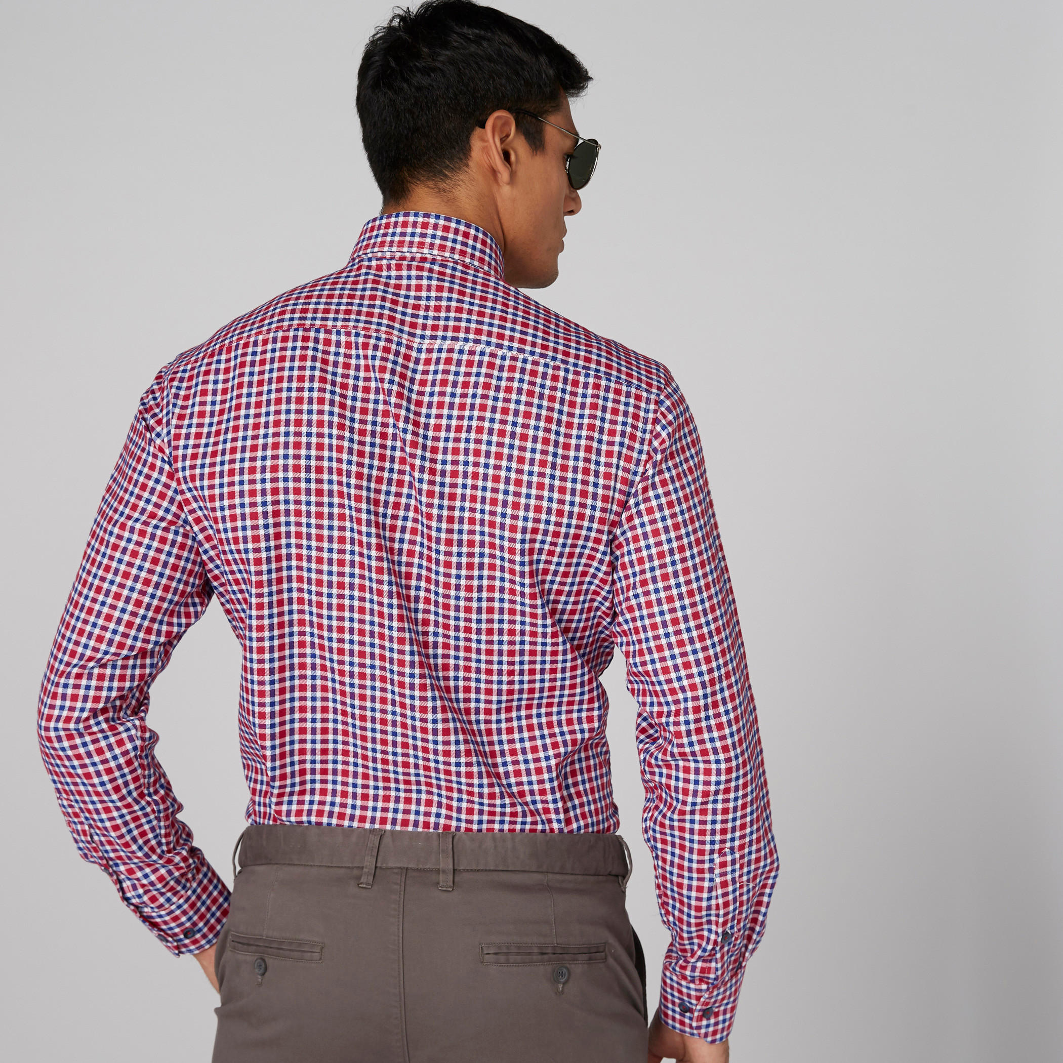 قميص كاروهات بأكمام طويلة وأزرار-men-clothing-shirts-image-3