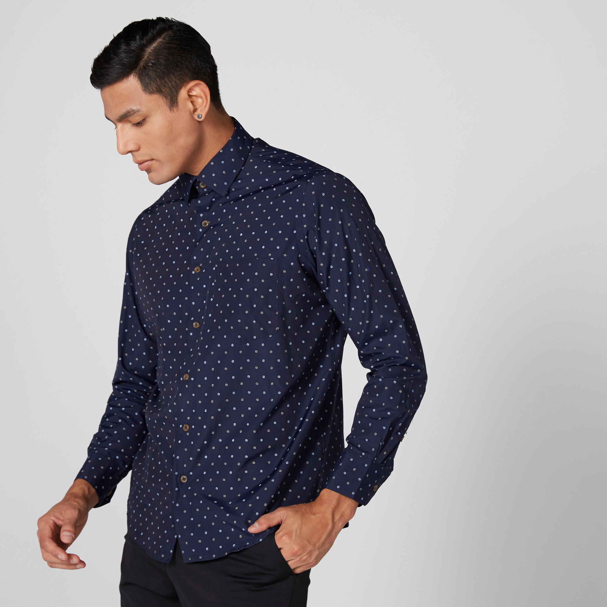 قميص بطبعات بأكمام طويلة وأزرار-men-clothing-shirts-image-1