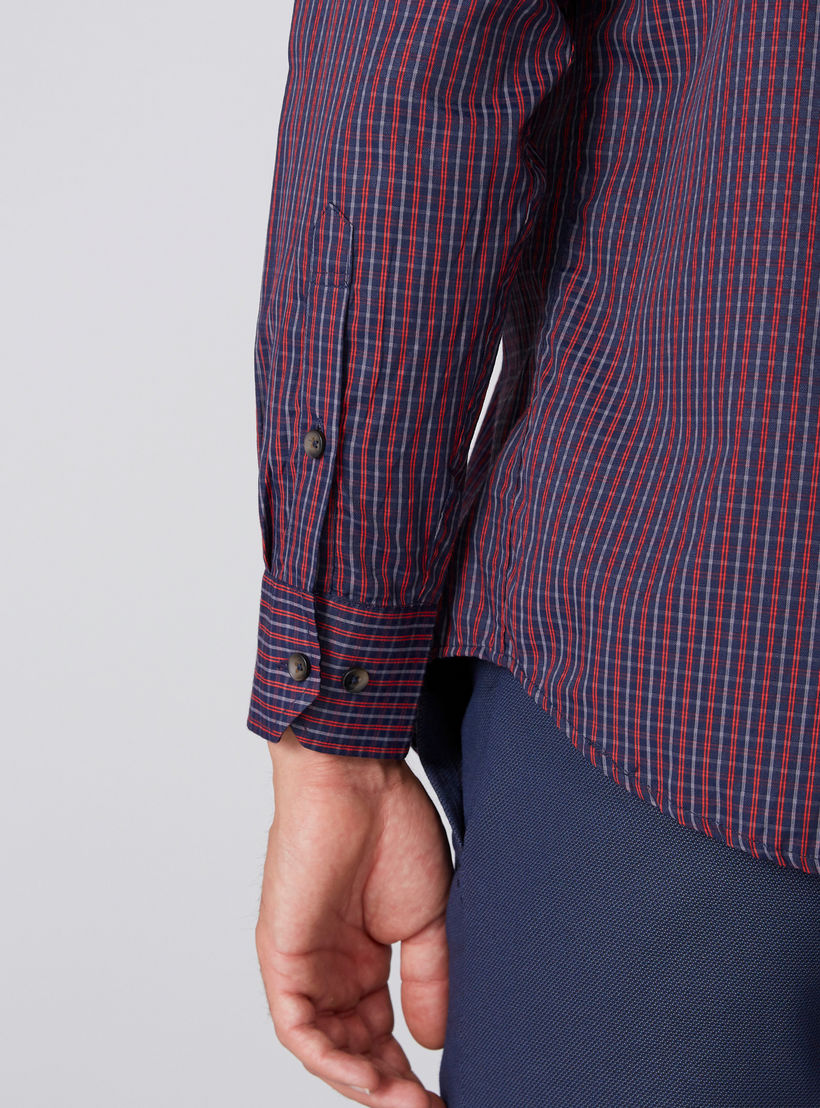 قميص كاروهات بأكمام طويلة وأزرار-men-clothing-shirts-image-3