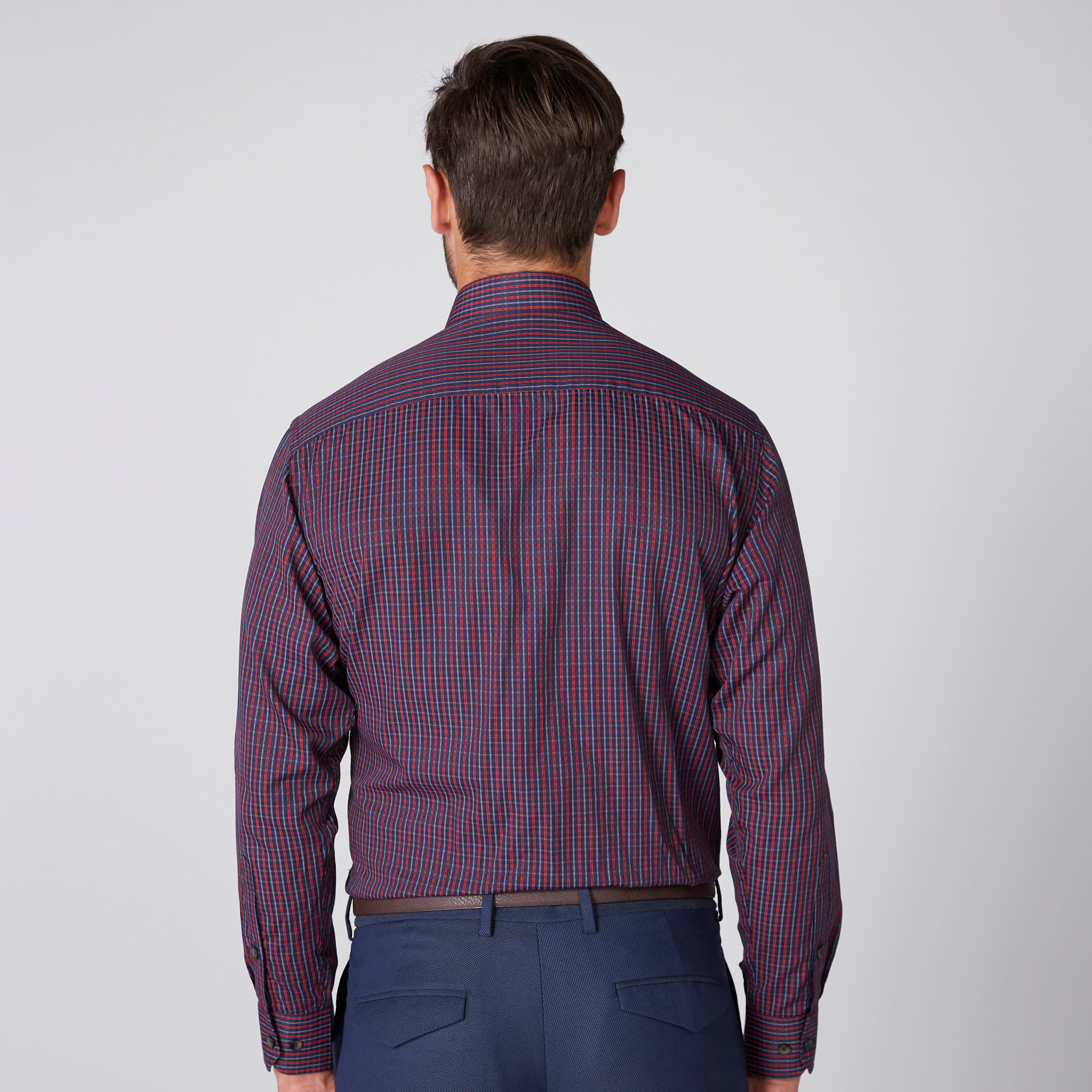 قميص كاروهات بأكمام طويلة وأزرار-men-clothing-shirts-image-2