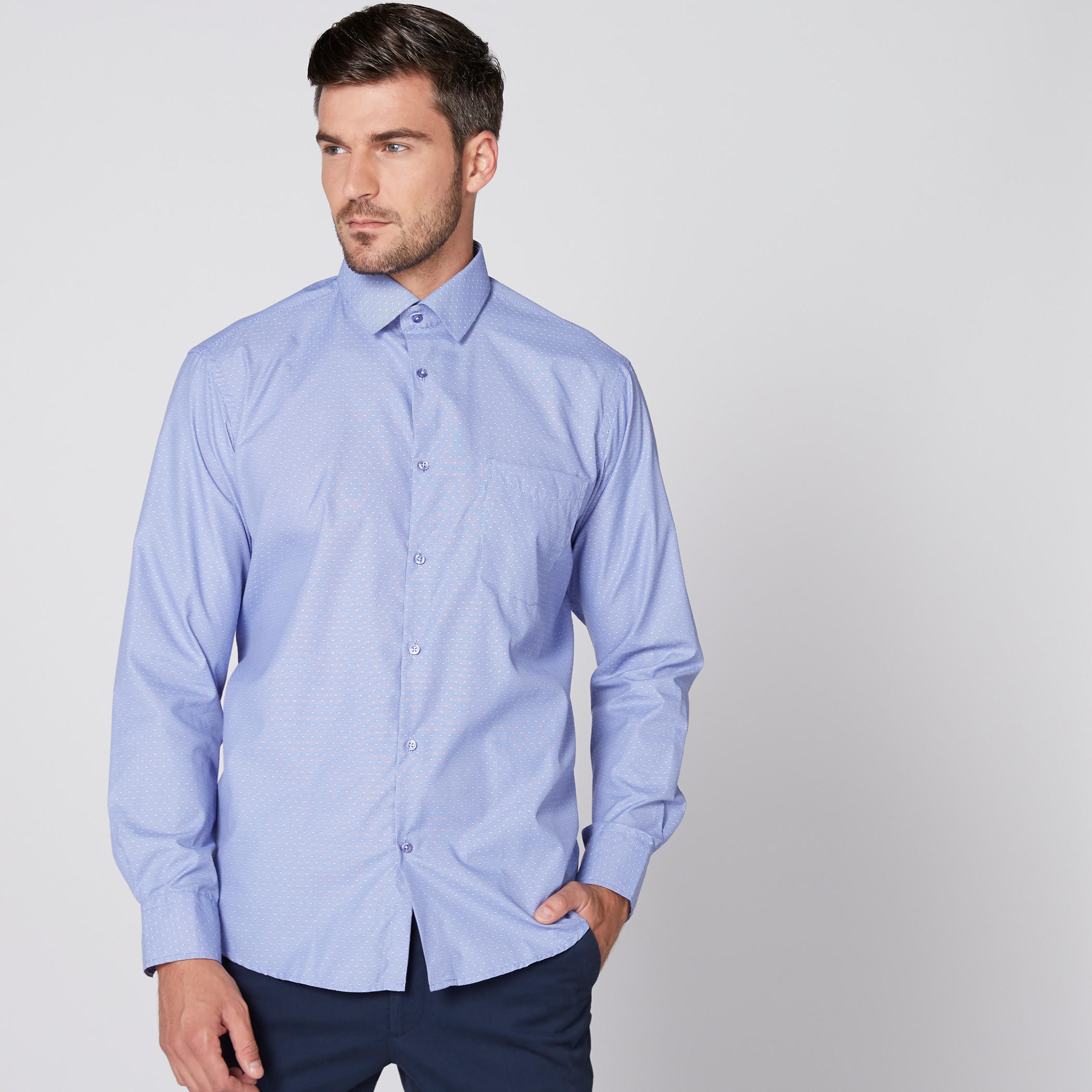قميص سهل الكي بأكمام طويلة وأزرار-men-clothing-shirts-image-2