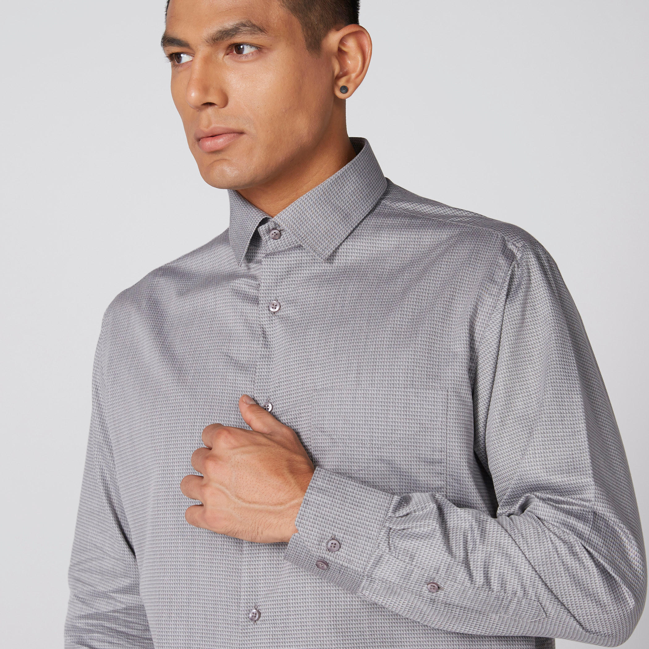 Chequered Formal Shirt with Long Sleeves-men-clothing-shirts-image-3