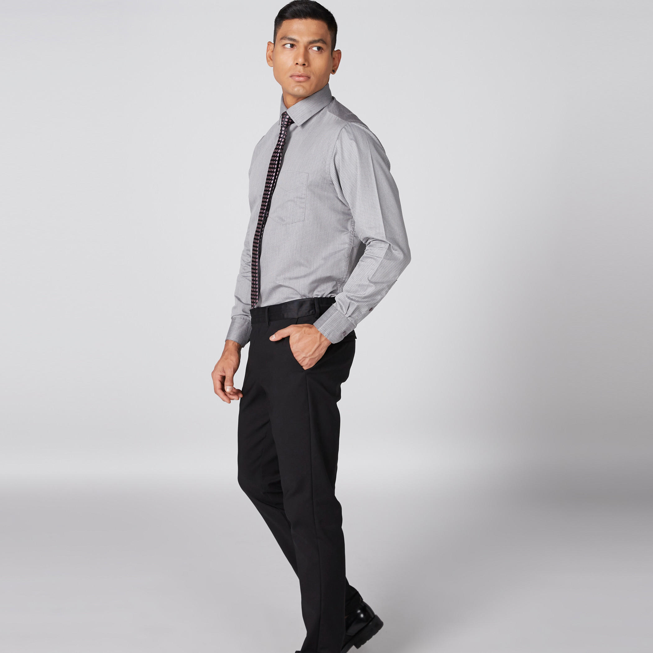 Chequered Formal Shirt with Long Sleeves-men-clothing-shirts-image-4